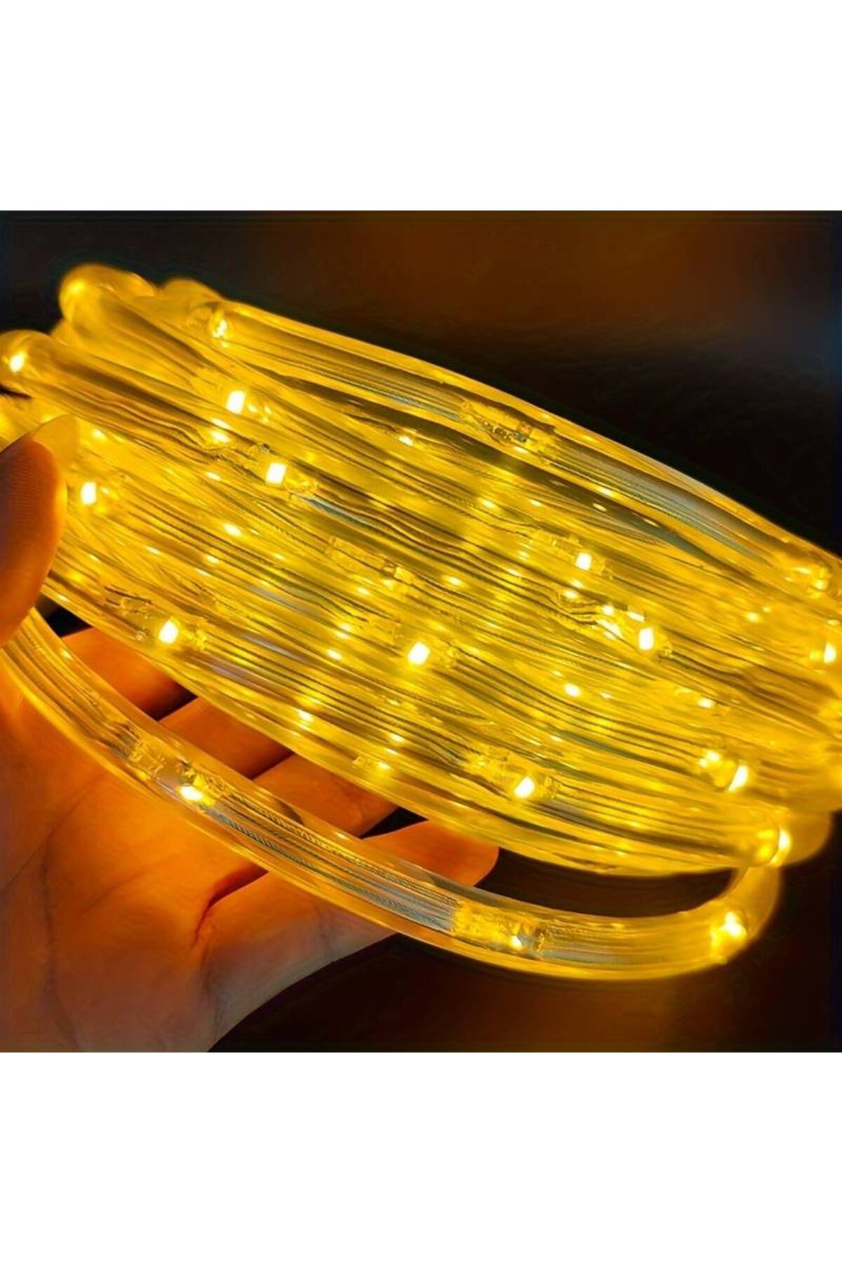 SD WORKS Solar LED Rope Lights Güneş Enerjili 10 Metre LED Aydınlatma