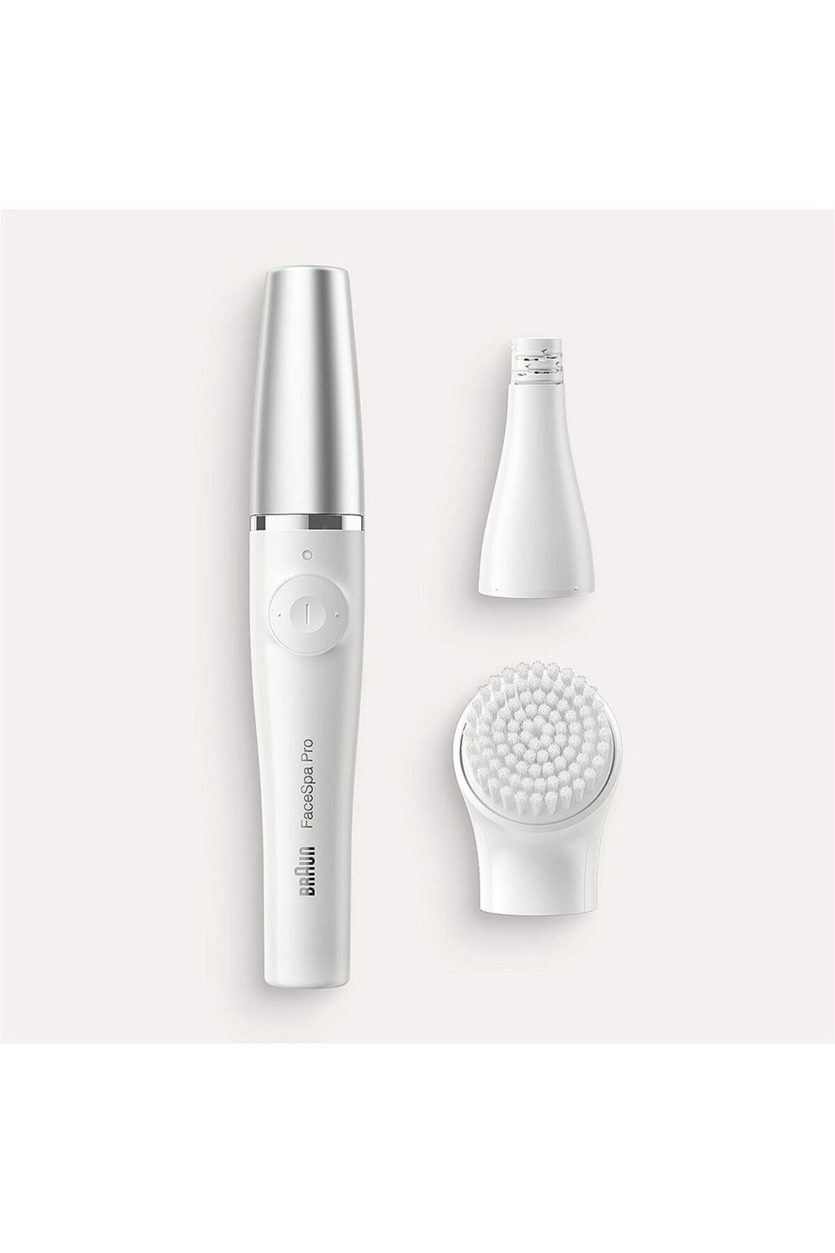 Braun-جهاز إزالة شعر الوجه ومنظف الوجه SE 830 + مرآة مضاءة وحقيبة تجميل، أبيض 4