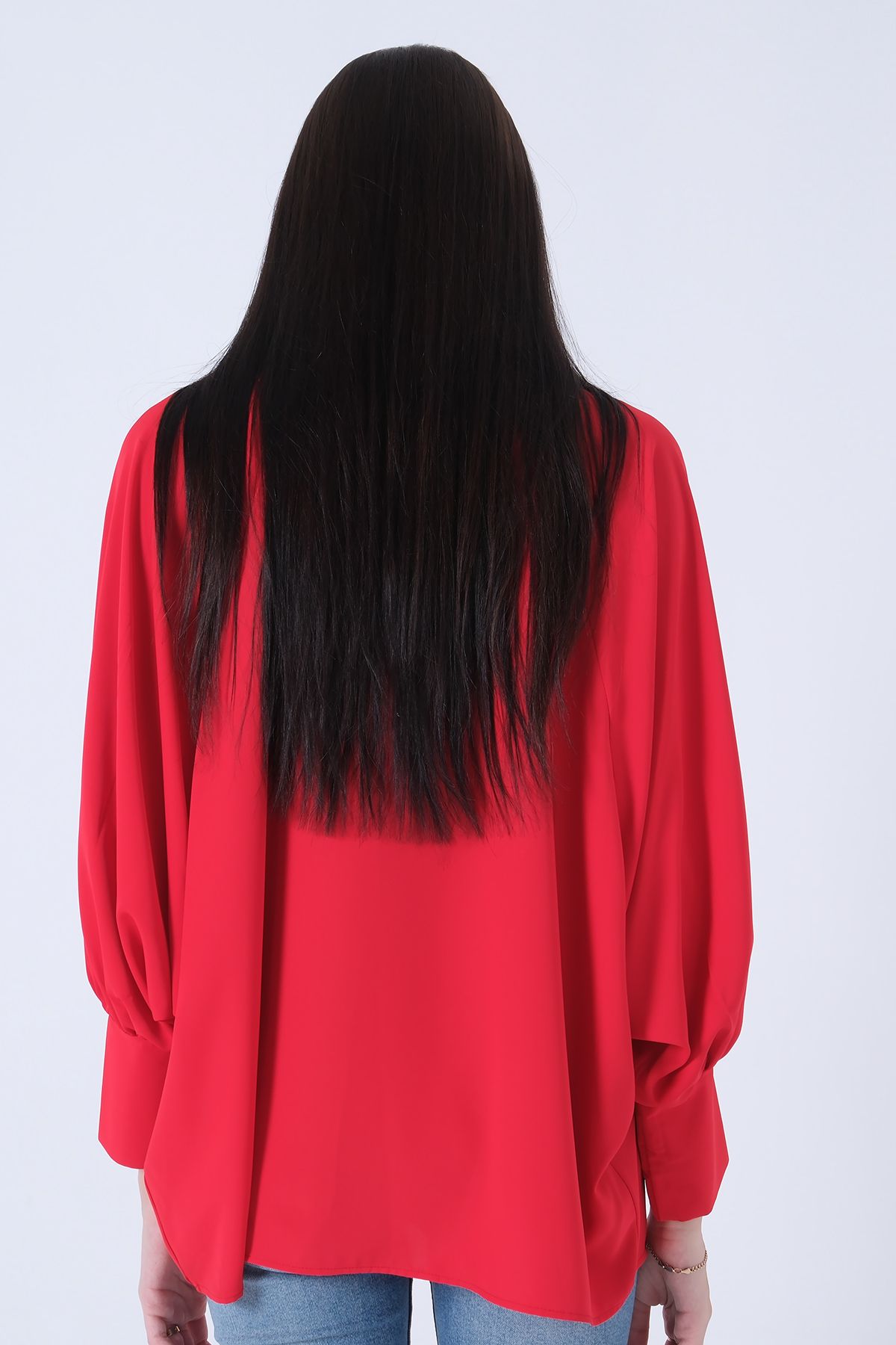 Feminist-Judge Collar Oversize Shirt Red3972822 5