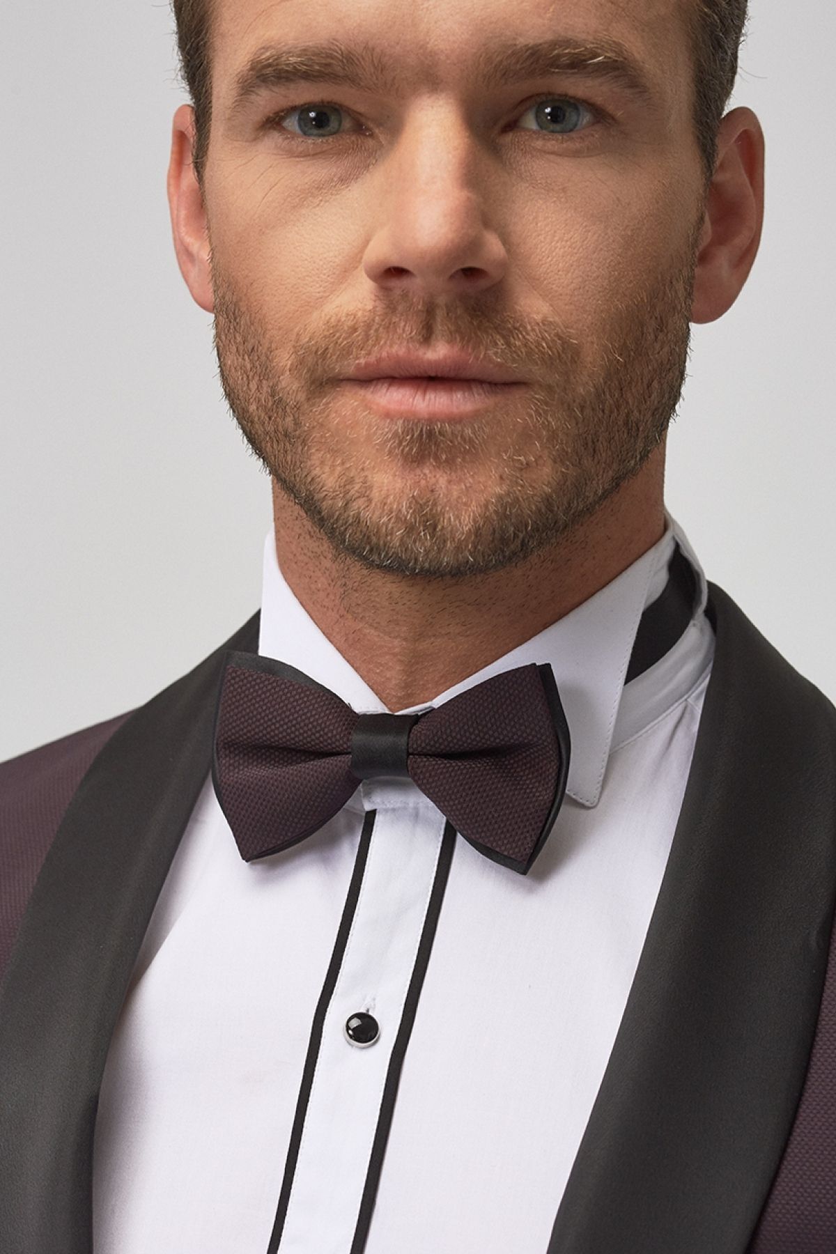 ALTINYILDIZ CLASSICS-Men's Extra Slim Fit Slim Fit Patterned Tuxedo Groom Suit 4