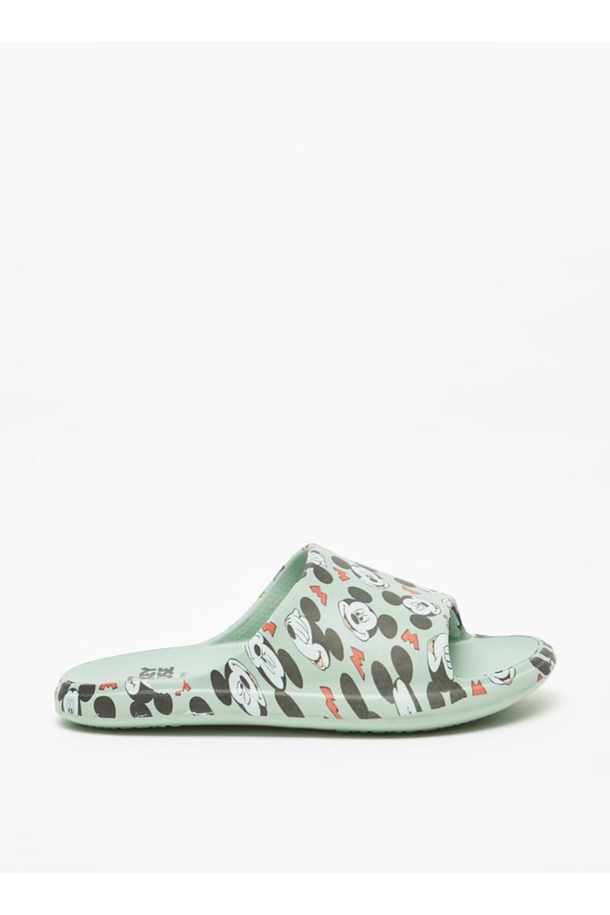 Disney-All-Over Mickey Mouse Print Slip-On Slides 3