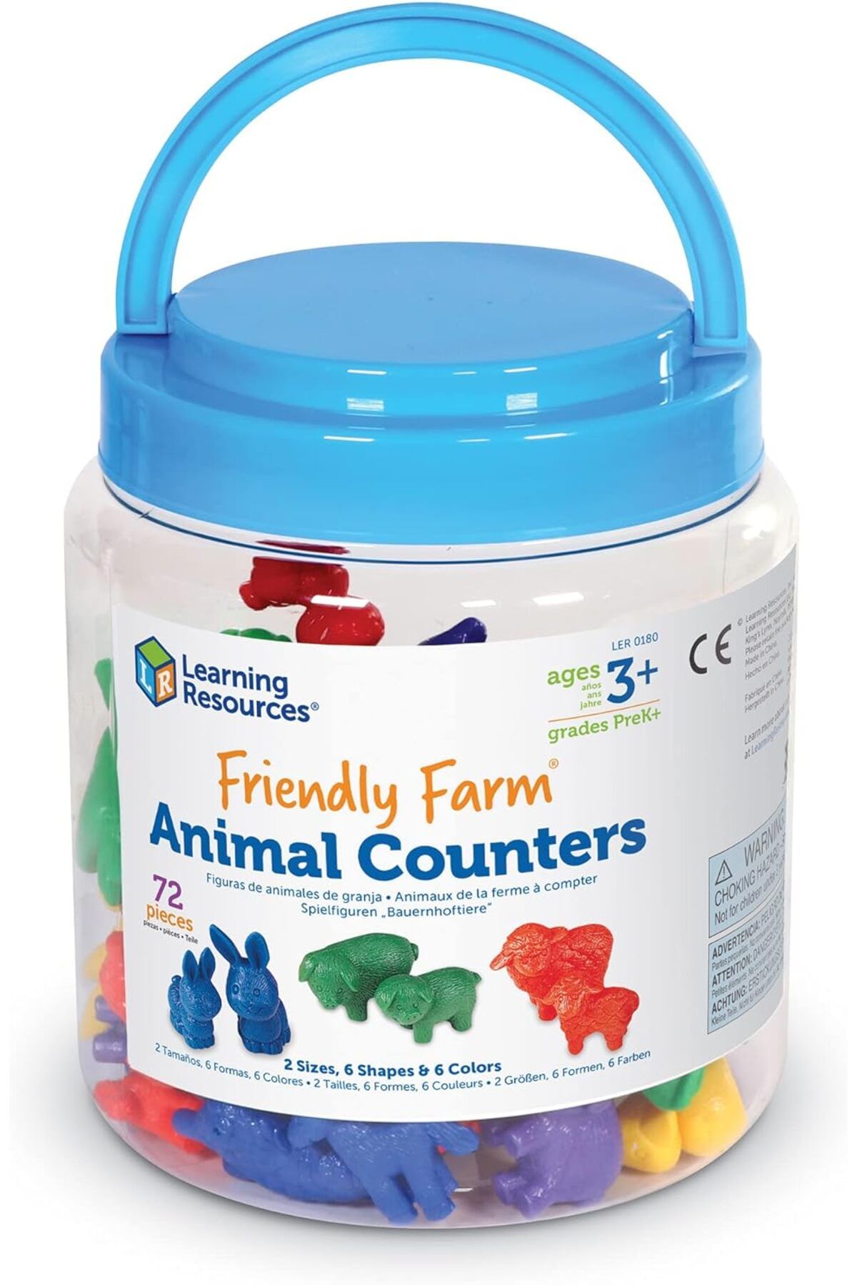 Learning Resources-LR-Friendly Farm® Animal Counters (Set of 72) 4