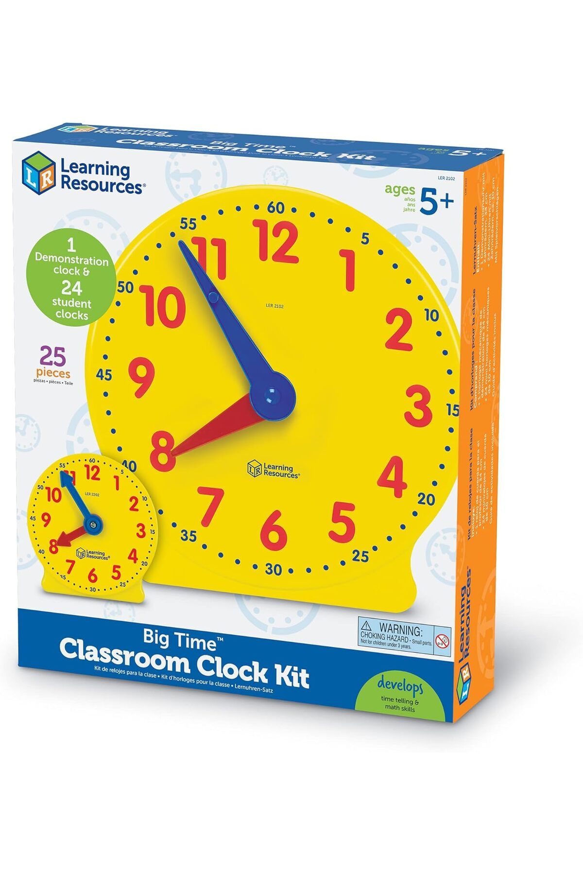 Learning Resources-LR-CLASSROOM CLOCK KIT 7