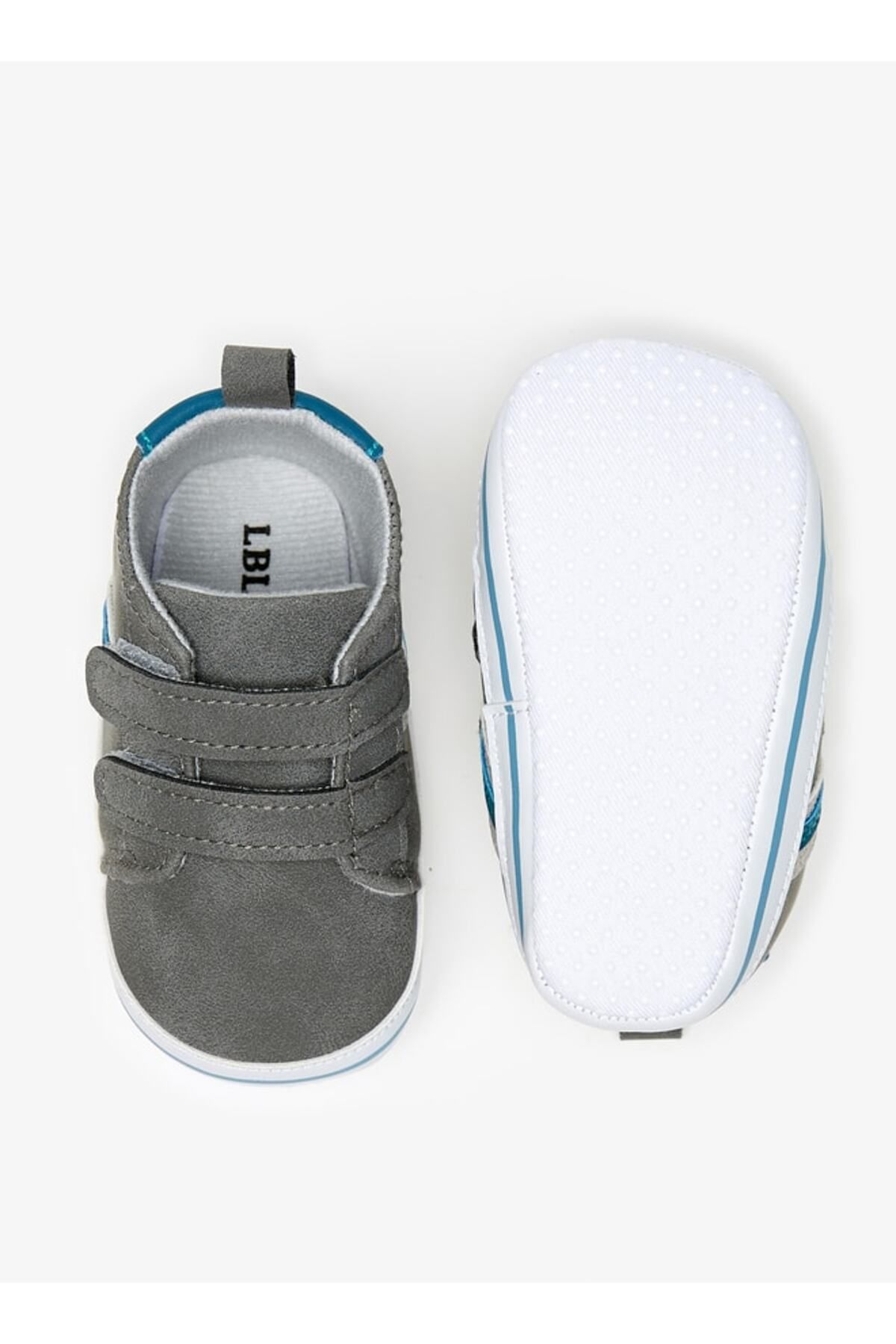 LBL by Shoexpress-Boys' Textured Sneaker Booties with Hook and Loop Closure 4