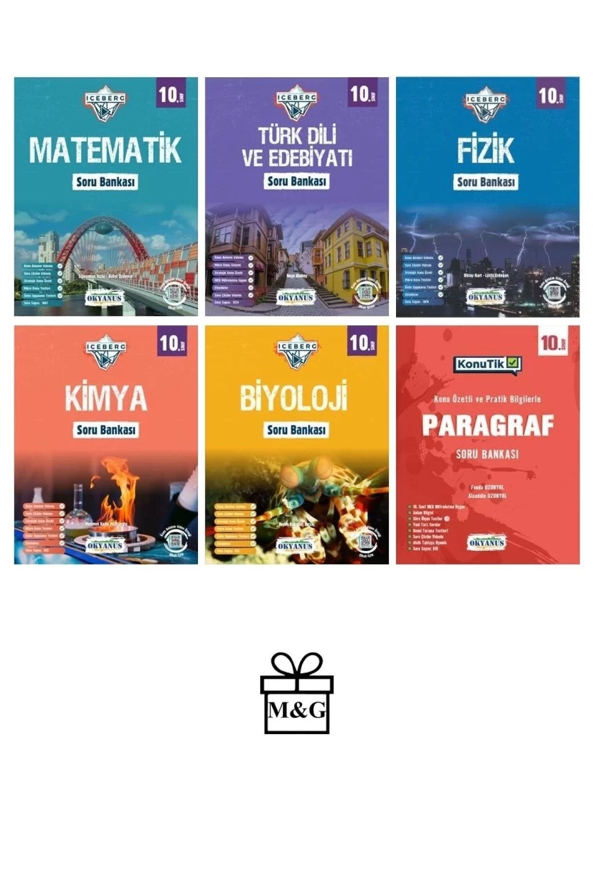 10.sınıf Iceberg Matematik Edebiyat Fizik Kimya Biyoloji Paragraf Soru Bankası