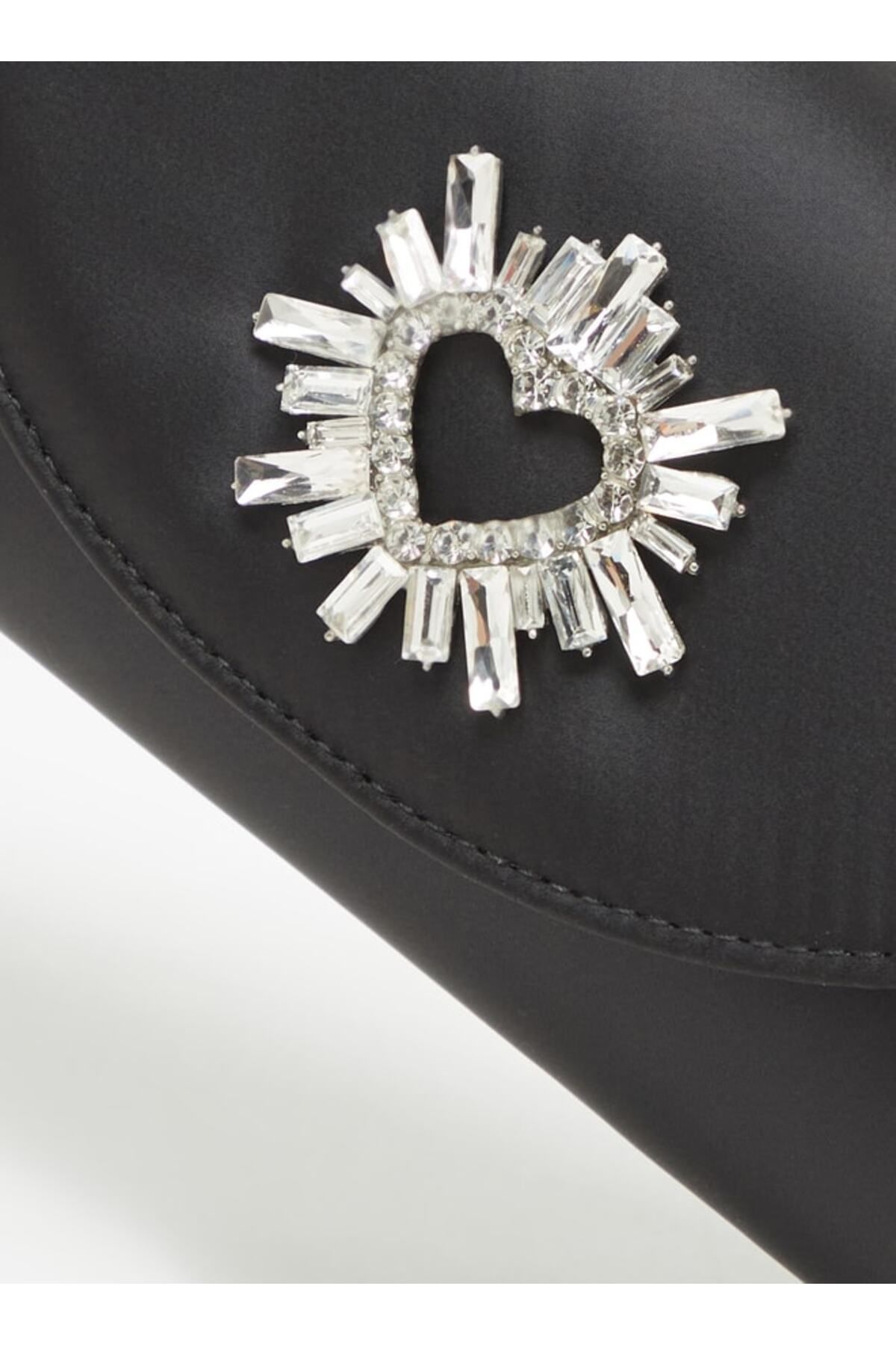 Celeste-Embellished Crossbody Bag with Button Closure and Chain Strap 3