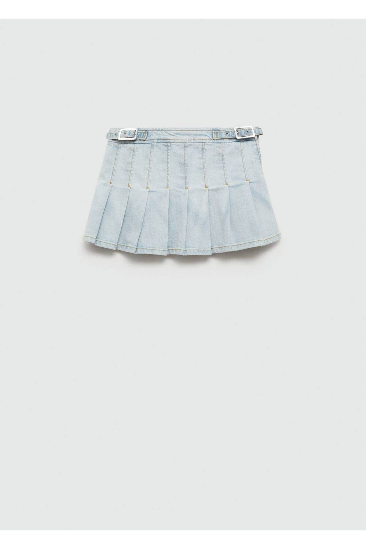MANGO  Tabla kot mini etek - Görsel 3
