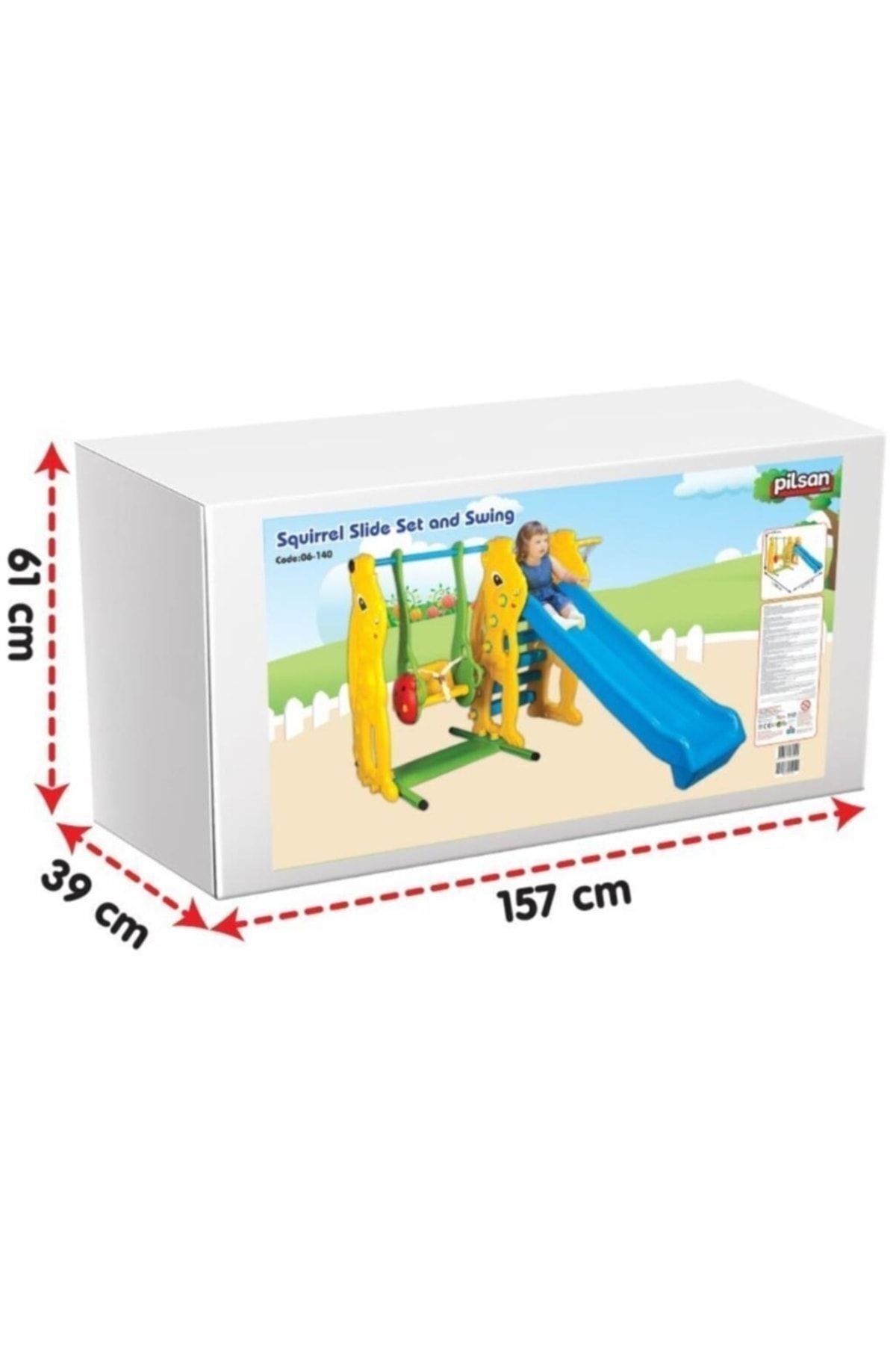 PİLSAN Sincap Kaydırak Ve Salıncak Seti fotoğrafı 4 (önizleme)
