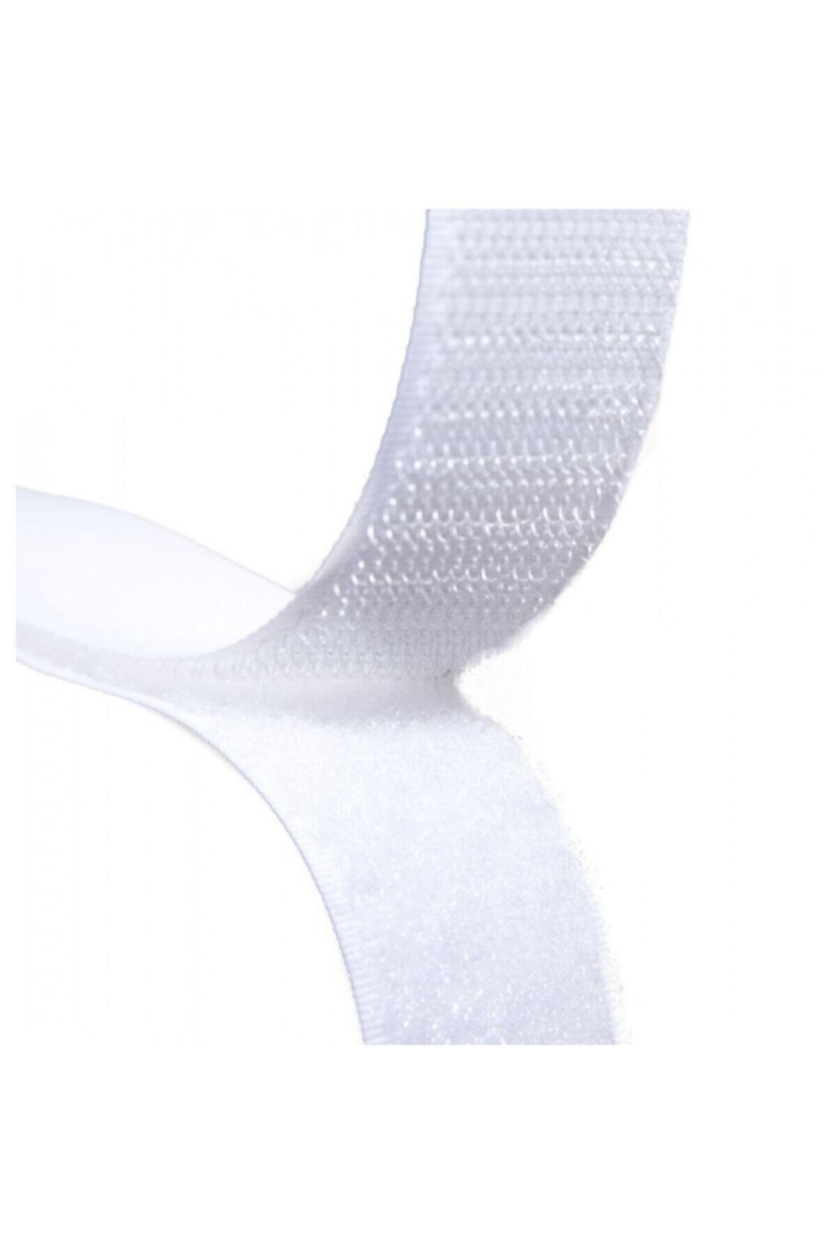 White Velcro Tape 2 Double Sided American Zipper 2 Cm Width 1 Meter