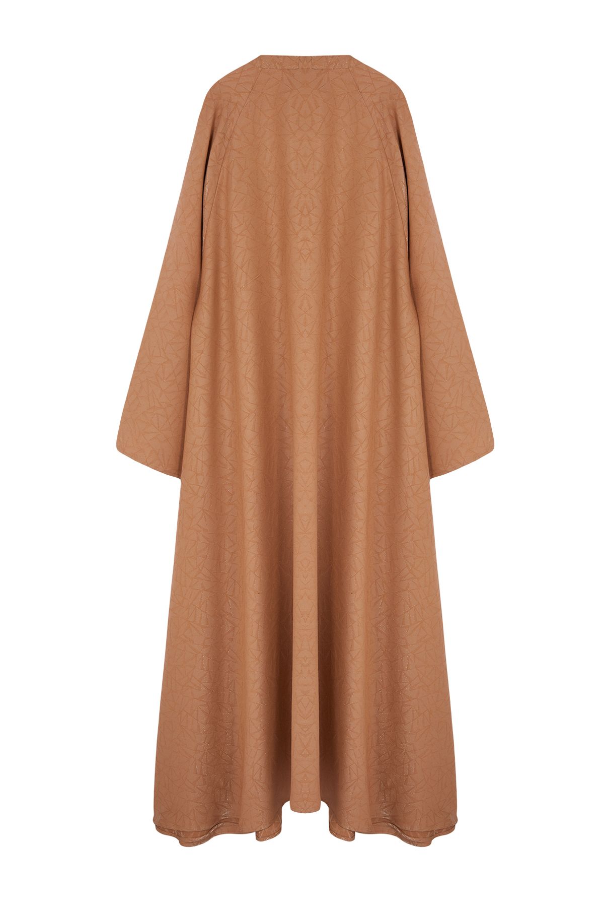 Trendyol Modest-Camel Patterned Woven Cap - Ferace/Abaya TCTSS24KF00045 7