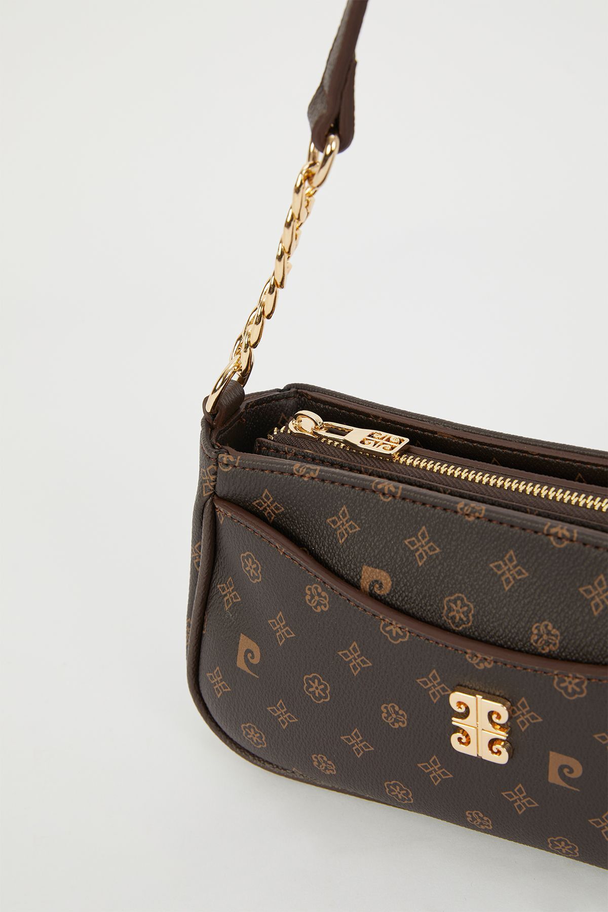 Pierre Cardin-Brown Monogram Women's Shoulder Bag 05PO23Y1725 6