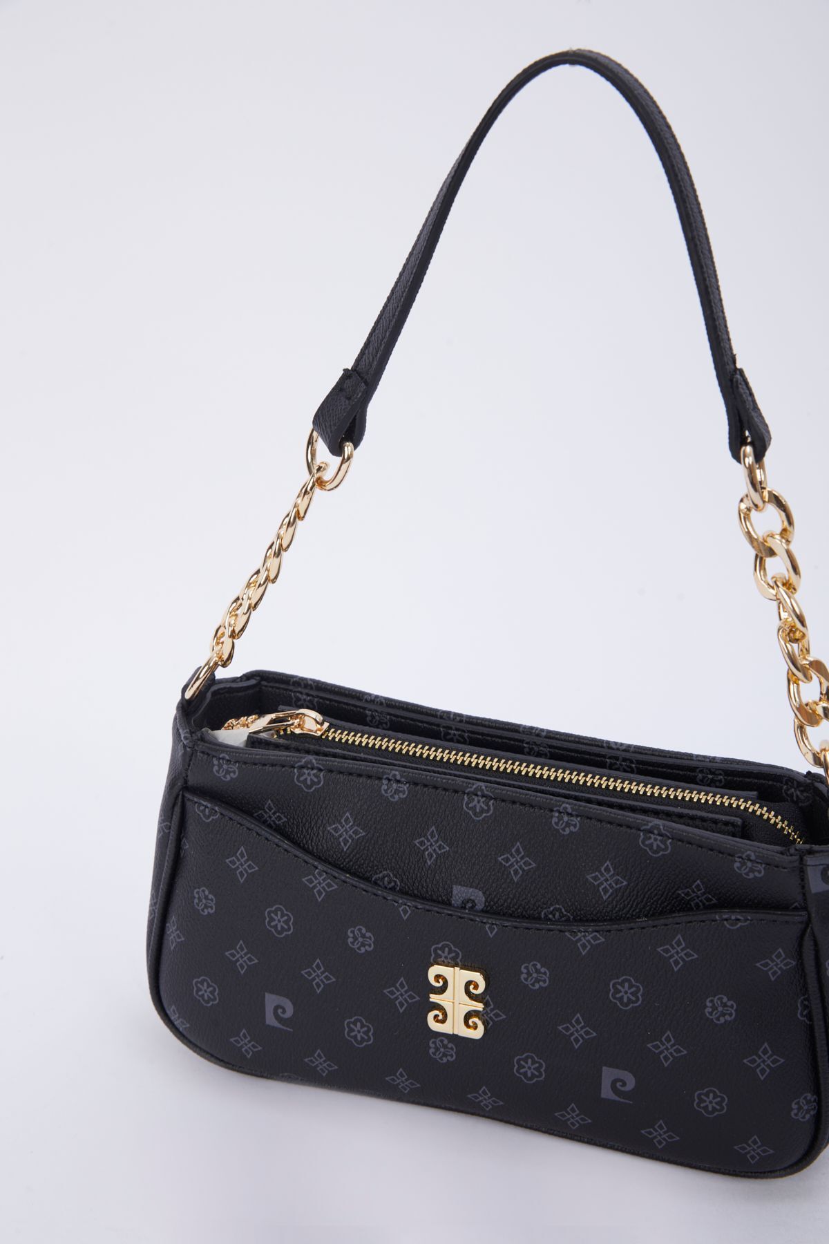 Pierre Cardin-Fekete Monogram női válltáska 05PO23Y1725 6