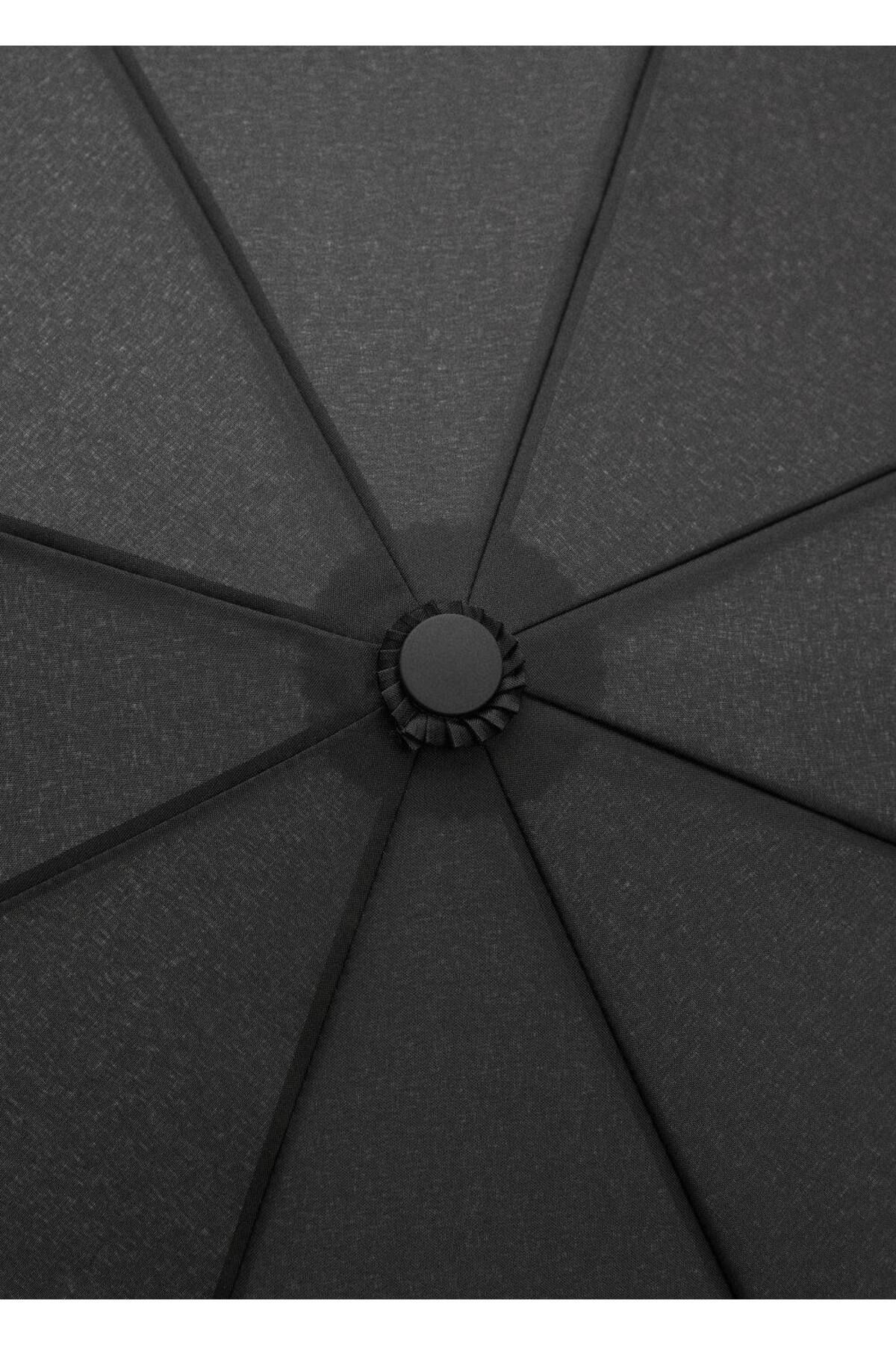 MANGO Man-Faltbarer Regenschirm ohne Muster 3