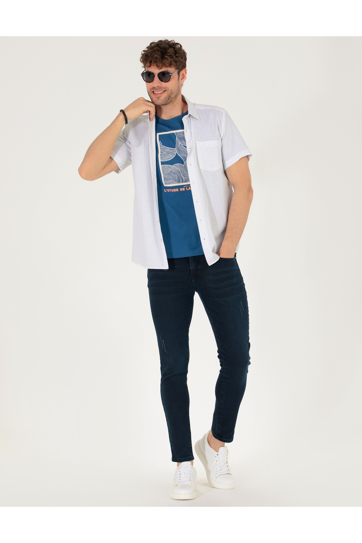 پیراهن مردانه پیر کاردین | 50255276-vr055 Pierre Cardin - Image 4