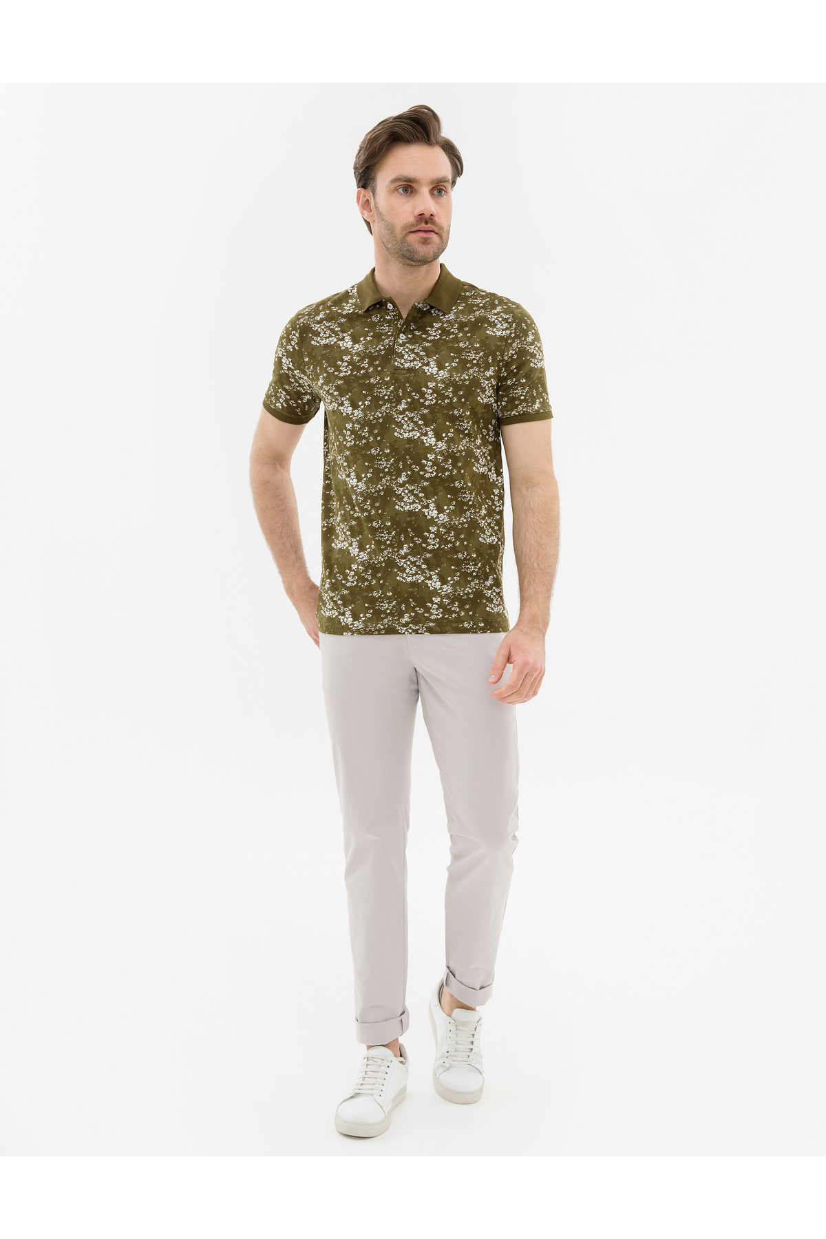 پولوشرت مردانه پیر کاردین | 50220090-VR183 Pierre Cardin - Image 4