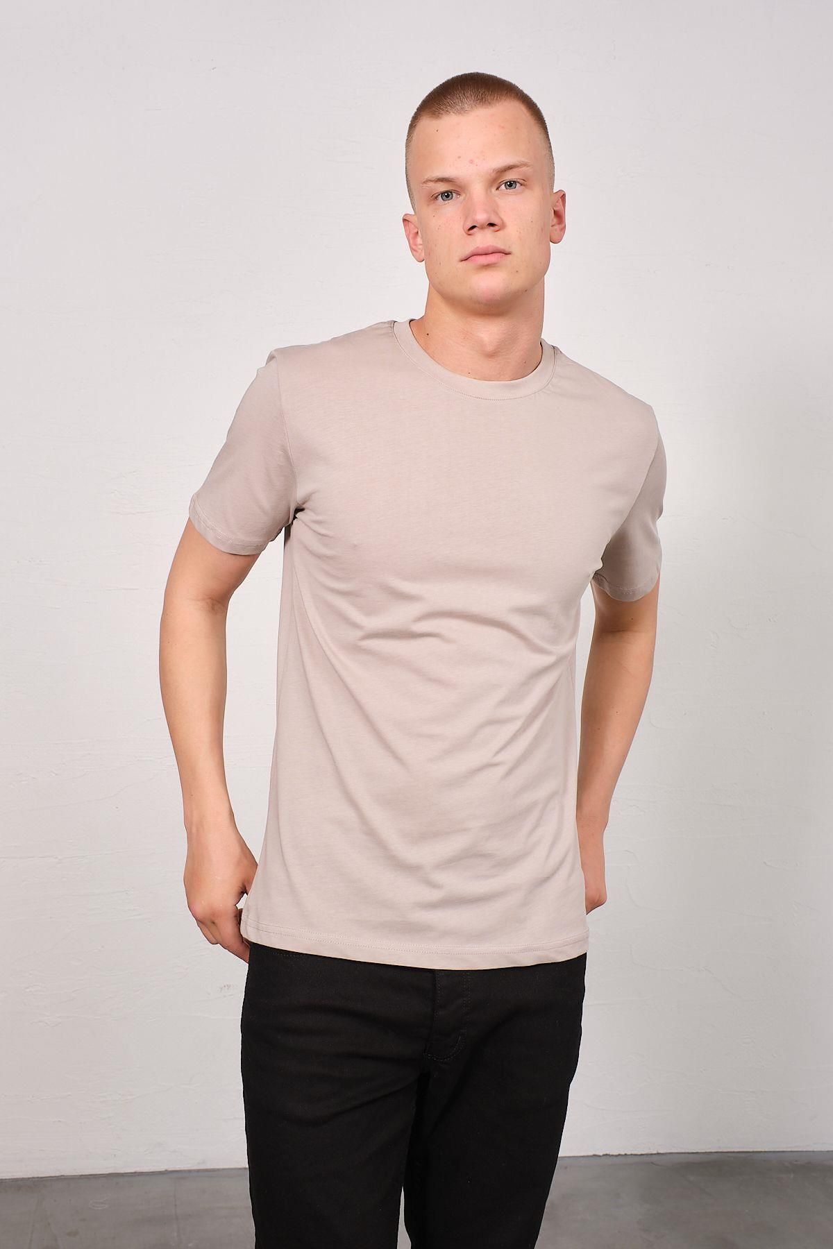 C&City-2-teiliges T-Shirt-Set mit Rundhalsausschnitt für Herren – 990 Grau/Schwarz, Regular Fit 5