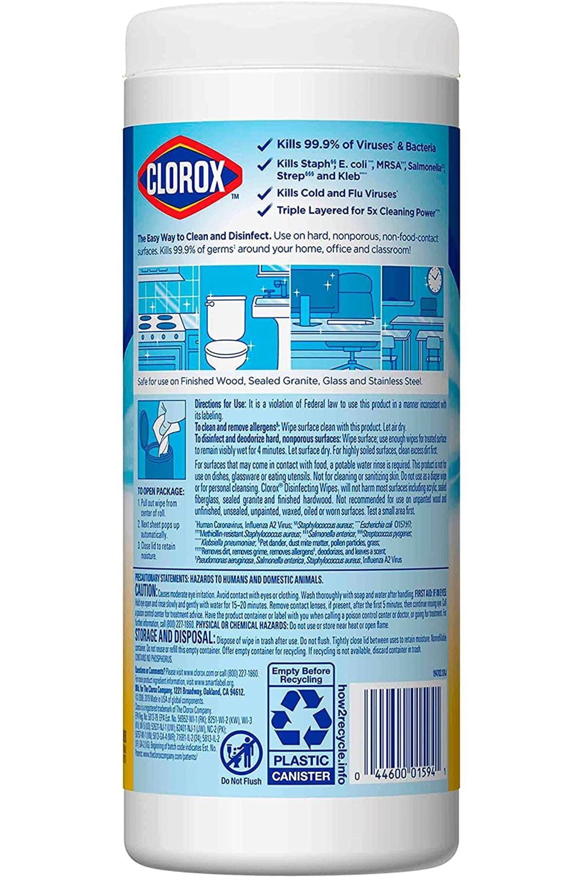 Clorox-Disinfecting Wipes Can- Lemon Fresh, 35 count 2