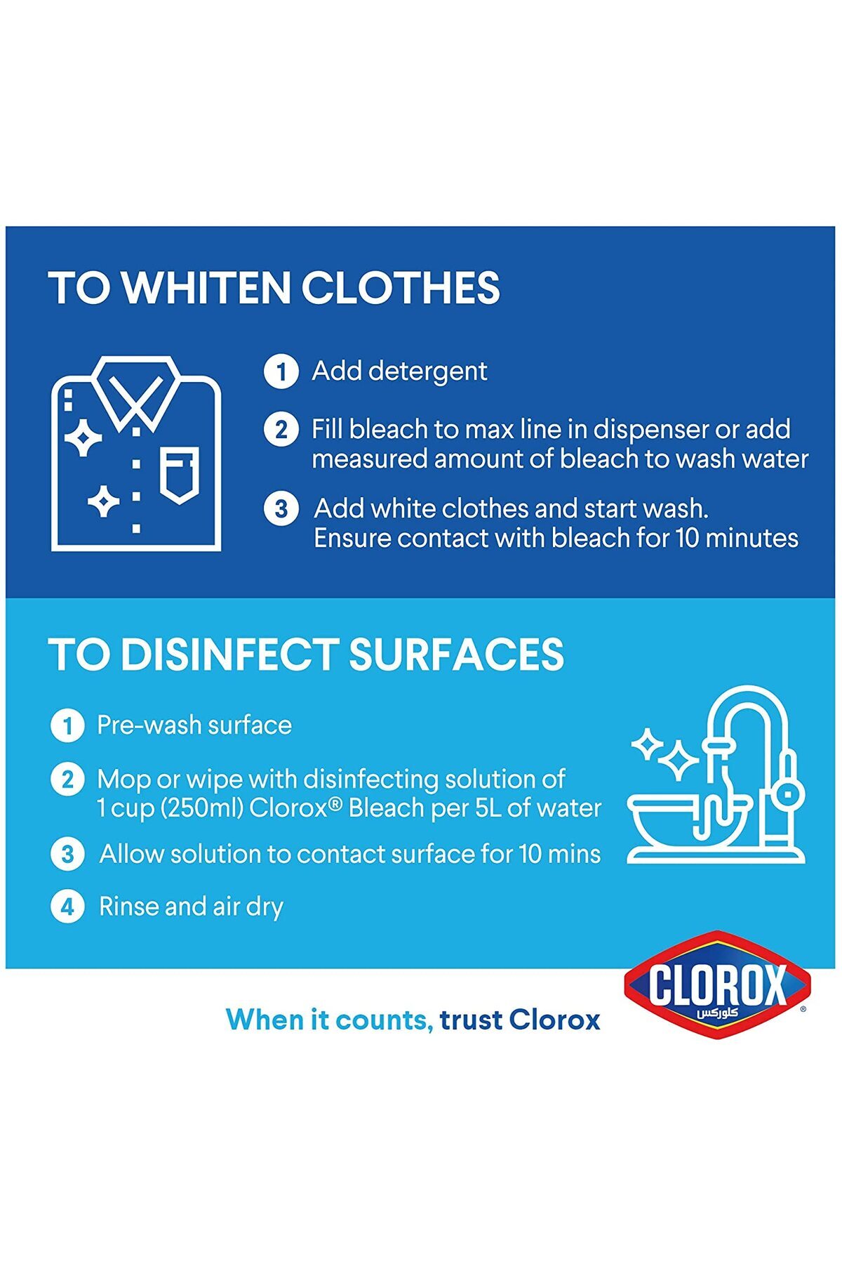 Clorox-Liquid BlEach Original 1.89Litres 5