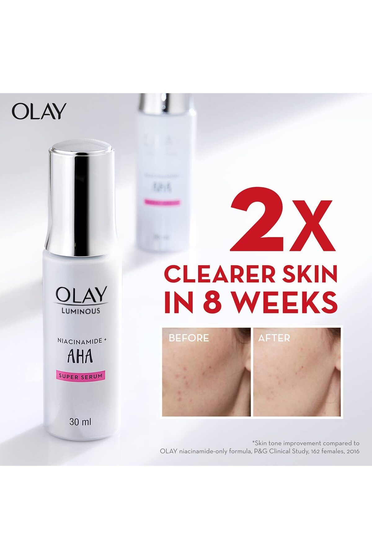OLAY-Luminous Niacinamide + AHA Face Cream Moisturizer 50G 4