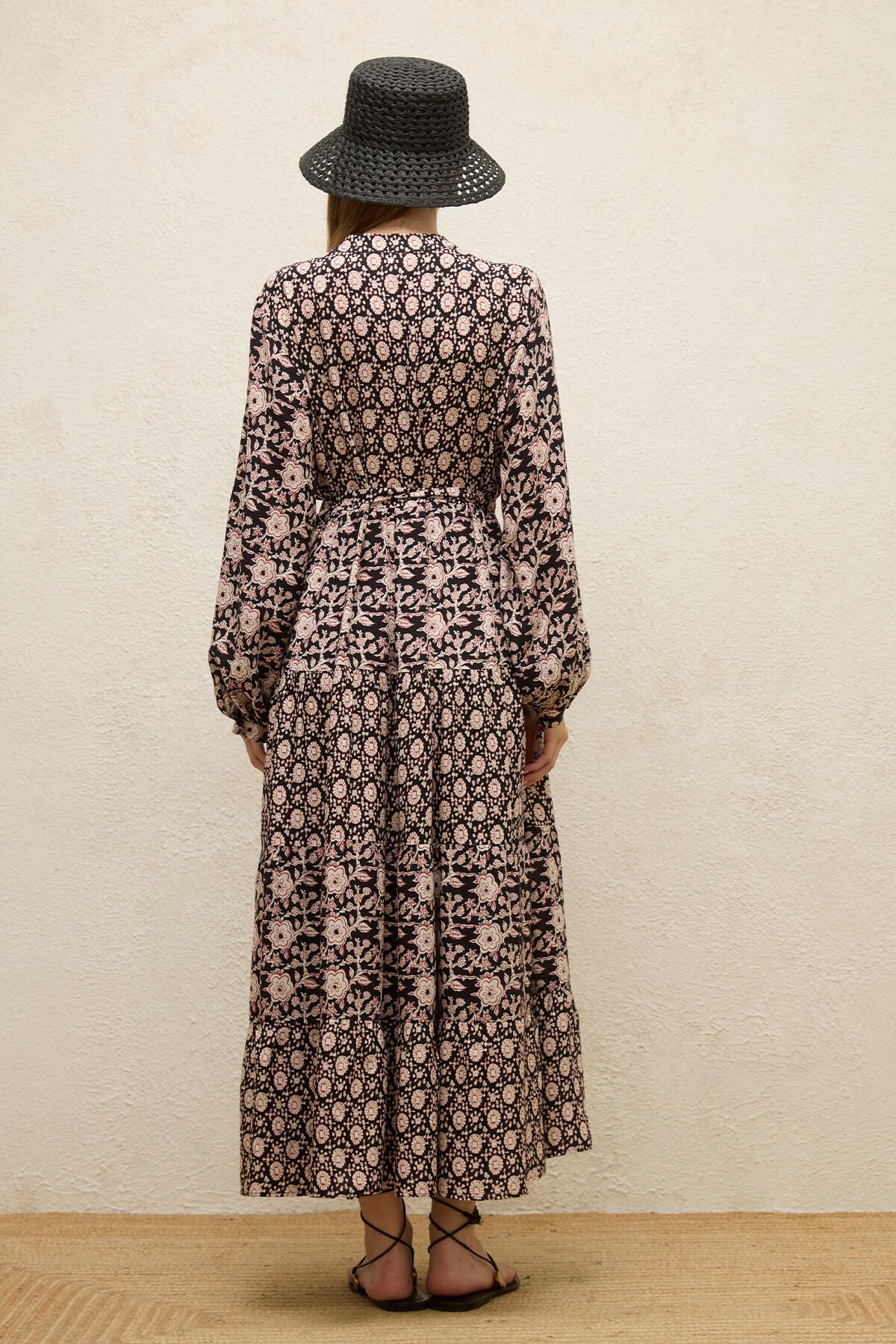 Manuka-Gaia Patterned Viscose Layered Dress 8