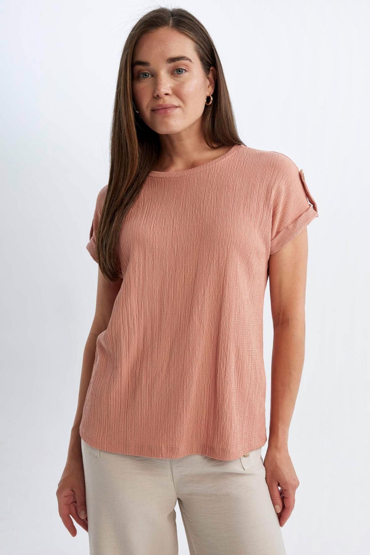 تی شرت زنانه دفاکتو | D3198AX24HS Defacto - Image 4