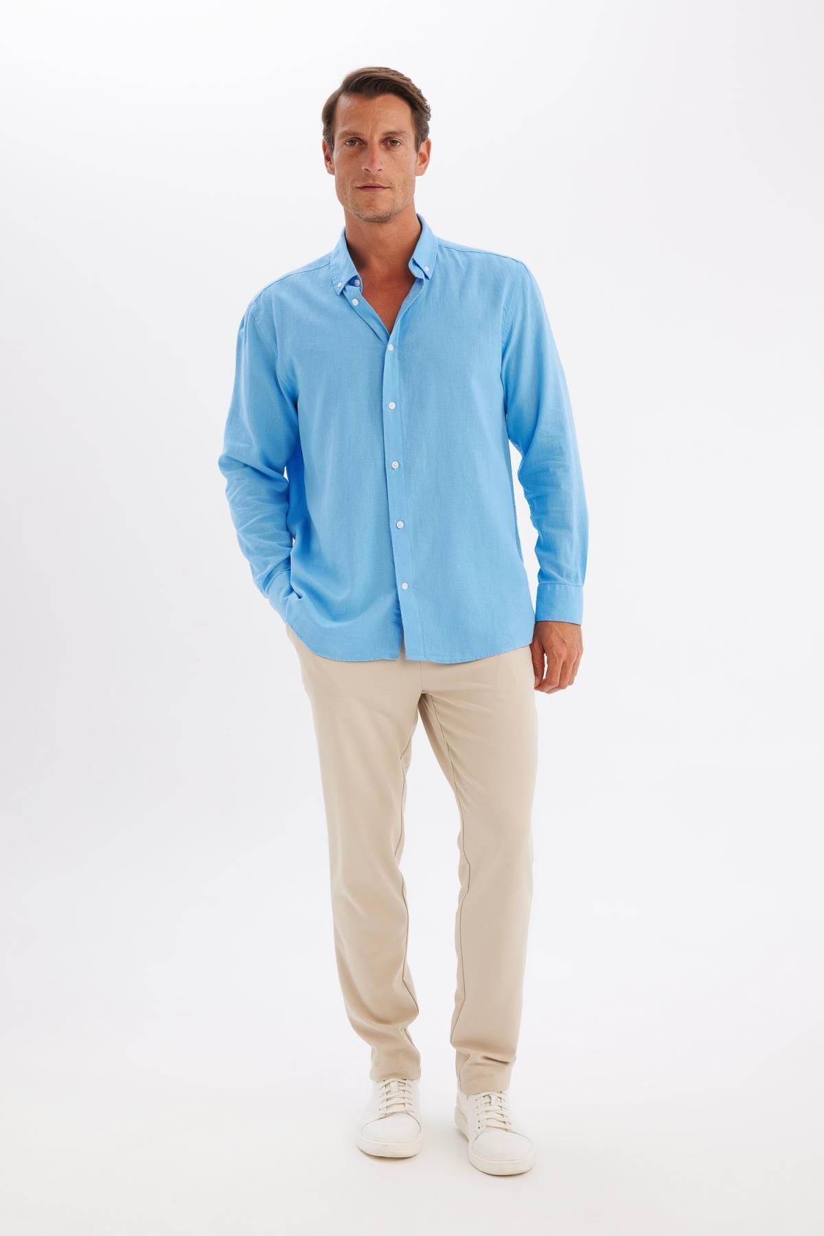 پیراهن مردانه دفاکتو | C1106AX24SM Defacto - Image 2