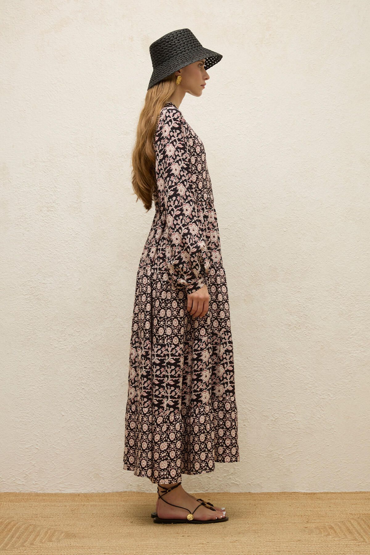 Manuka-Gaia Patterned Viscose Layered Dress 6