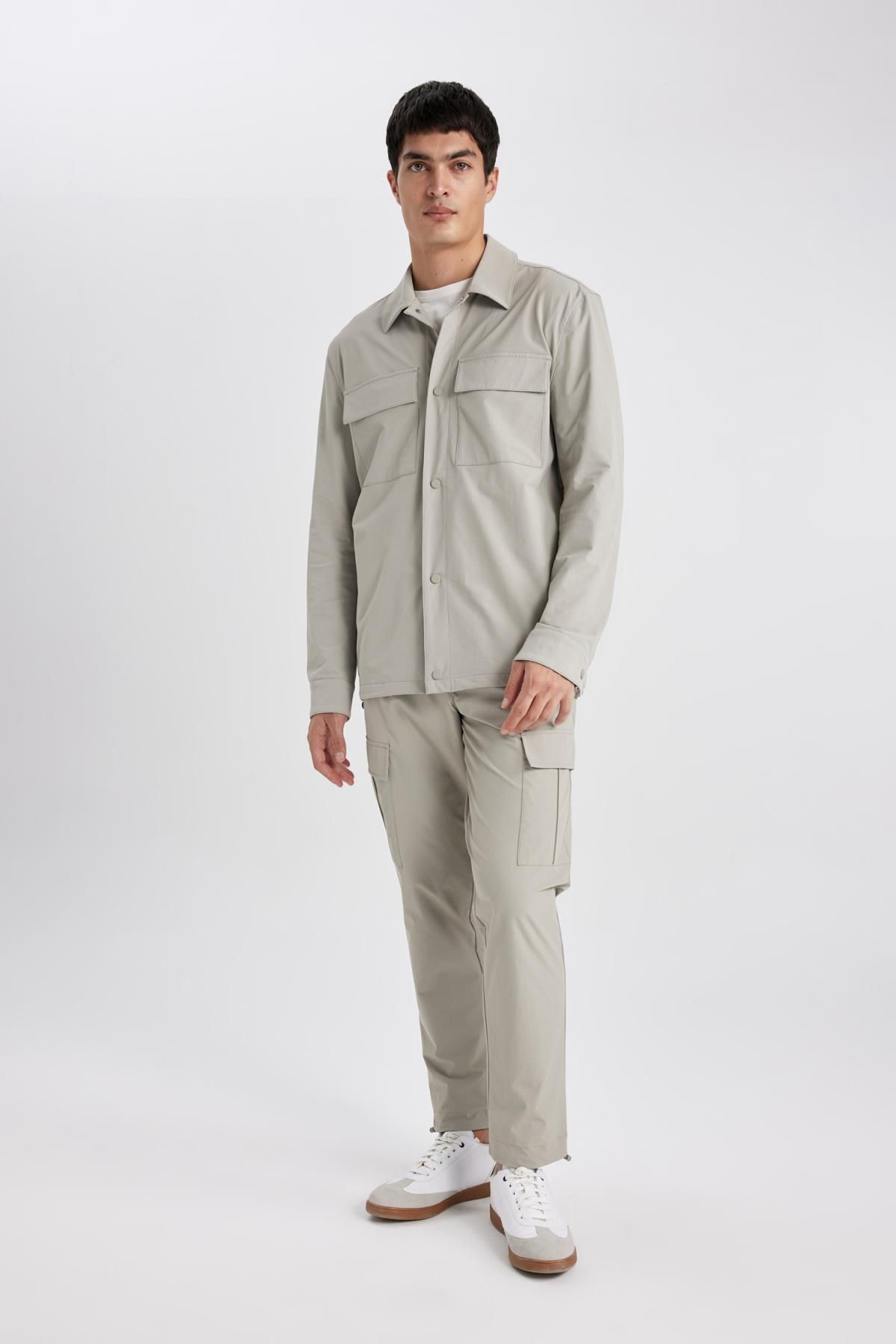جیب باری شلوار Jogger با قابلیت کشش در تمام جهات با بند کشی راست B6580ax24sp Defacto