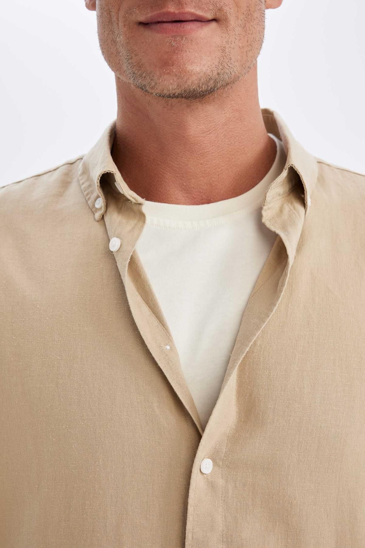 پیراهن مردانه دفاکتو | C1106AX24SM Defacto - Image 5