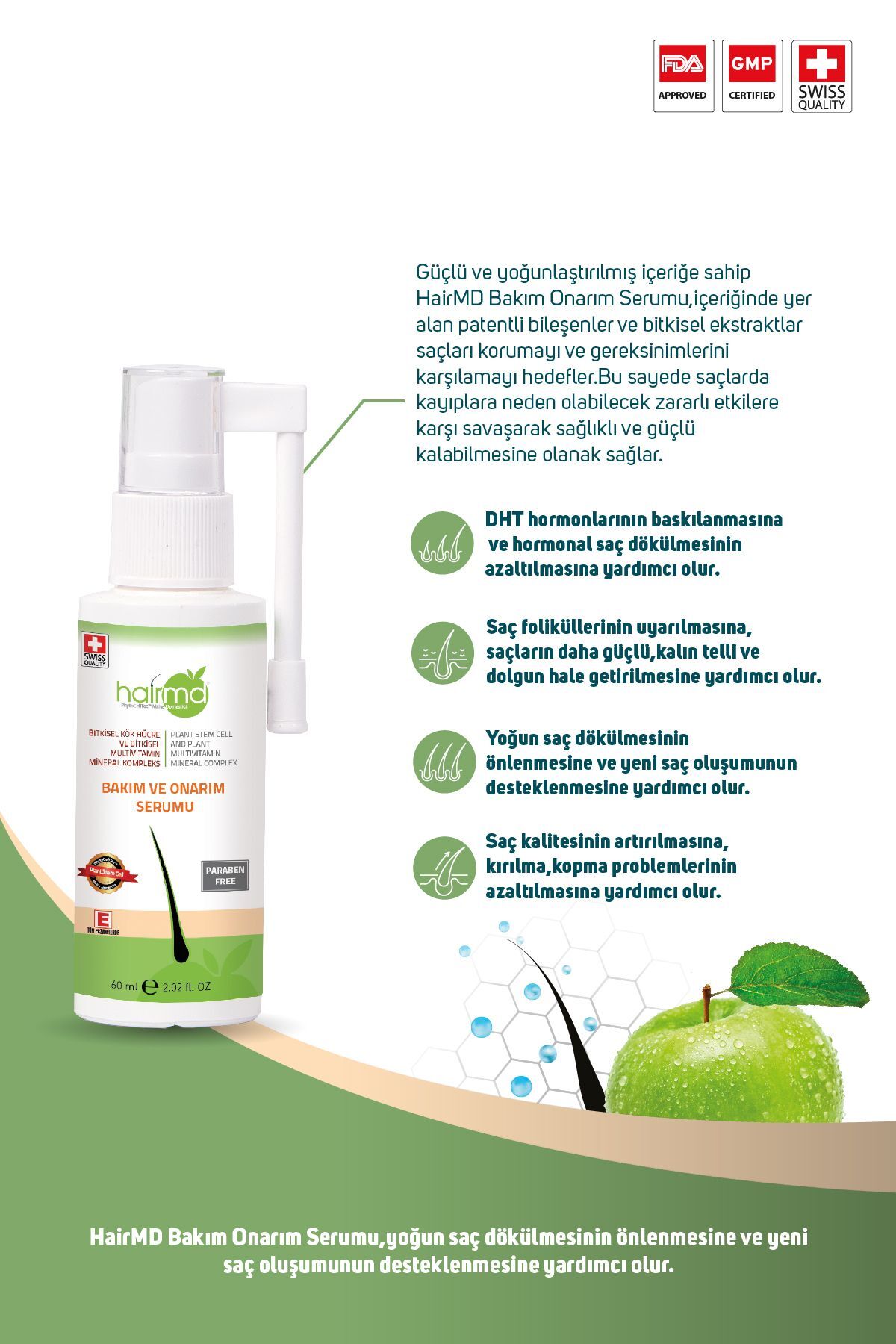 Saç Bakım Ve Onarım Serumu 60 ml — 8681749199945 — تصویر 2 از 5