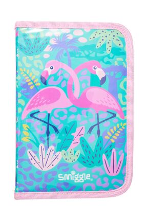 SMIGGLE FLAMİNGO FİGÜRLÜ 40 PARÇADAN OLUŞAN ZIP IT KALEM KUTUSU