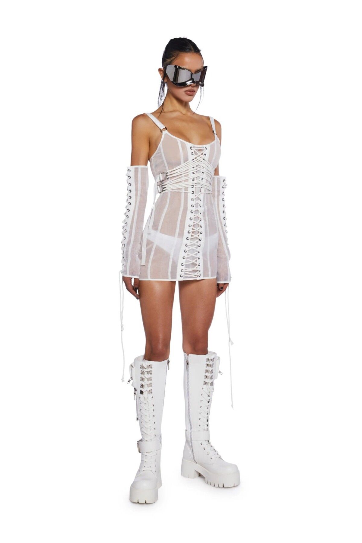 DOLLSKILL-Downbeat Organza Corset - Dress and Gloves Set 2
