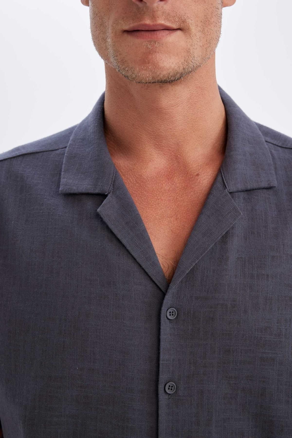 پیراهن مردانه دفاکتو | D4540AX24SM Defacto - Image 5