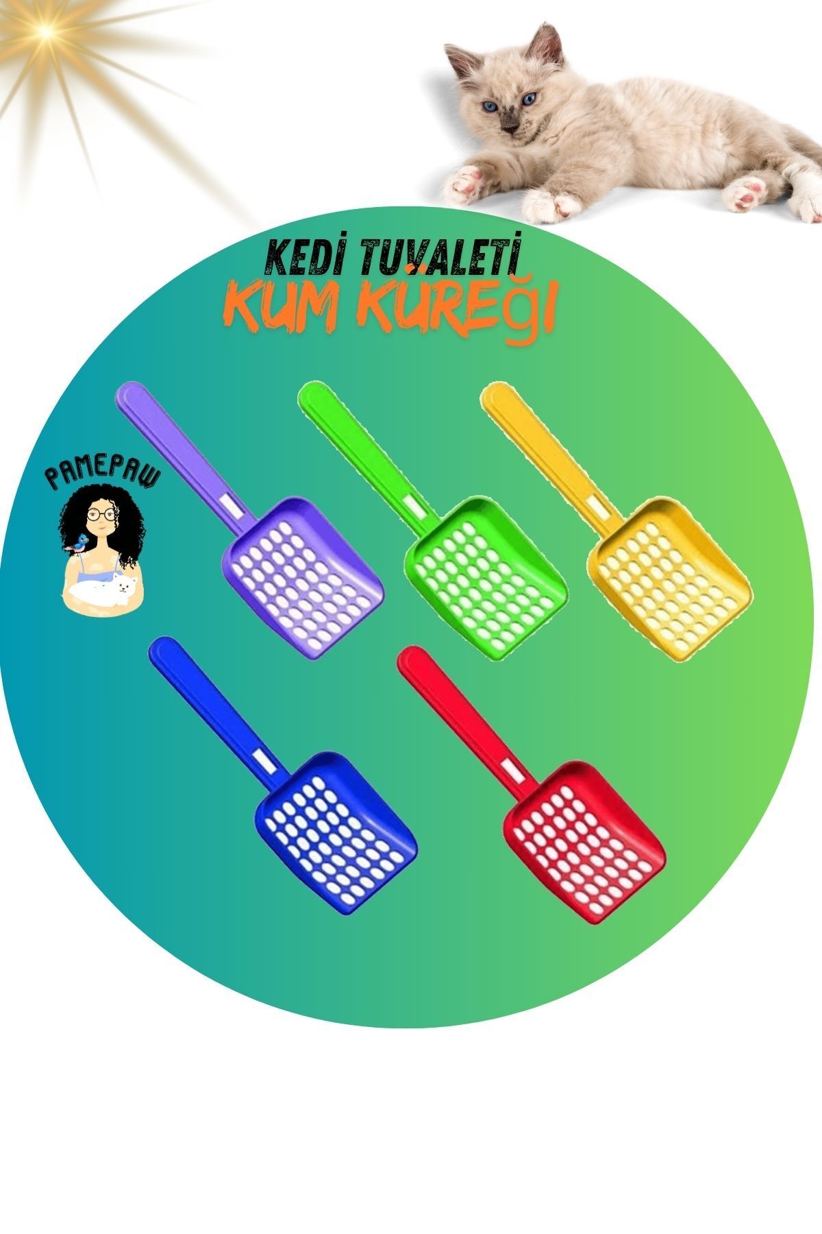 PAMEPAW Kedi Kumu Temizleme Küreği