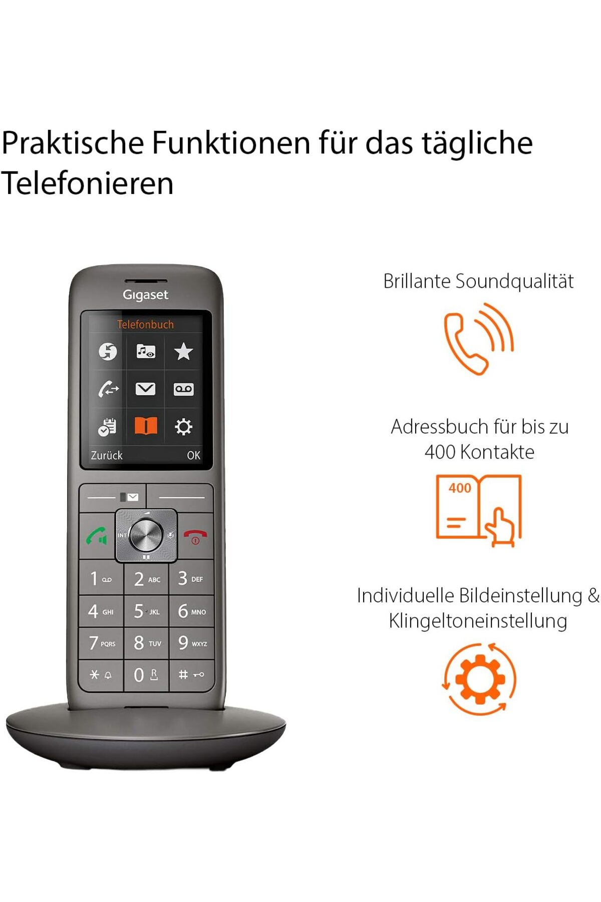 CL660 Duo 2 Ahizeli Renkli Ekran Telsiz Telefon 3