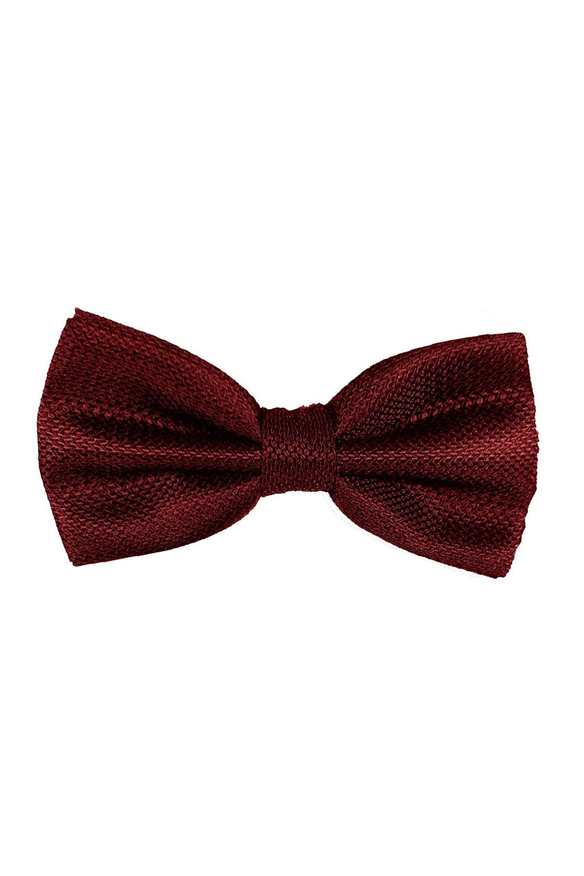 BLC Basic Line Co.-Burgundy Color Dobby Bow Tie 2