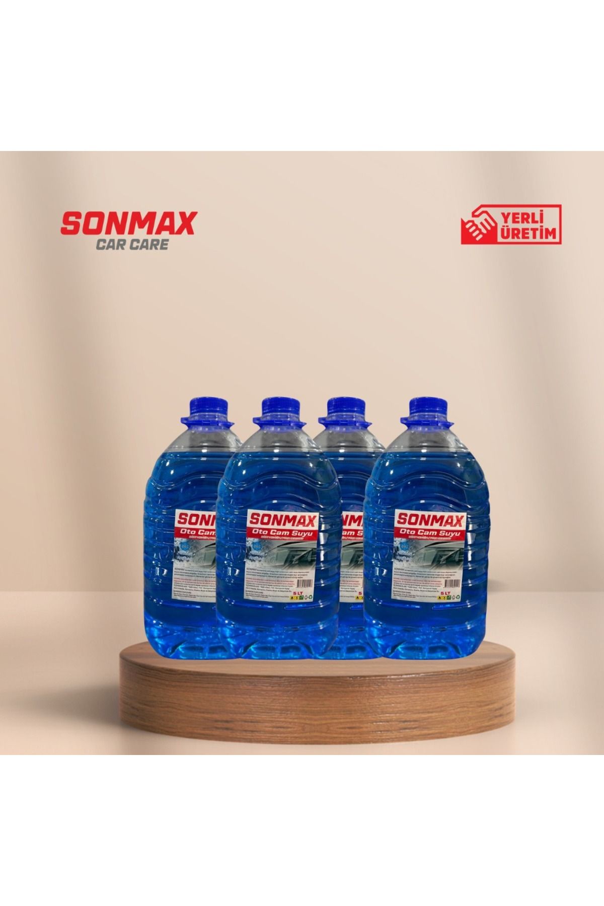 SONMAX CAR CARE SONMAX OTO CAM SUYU (5 LT X 4 ADET) 4 MEVSİM KOKULU ANTİFRİZLİ - TOPLAM 20 LİTRE