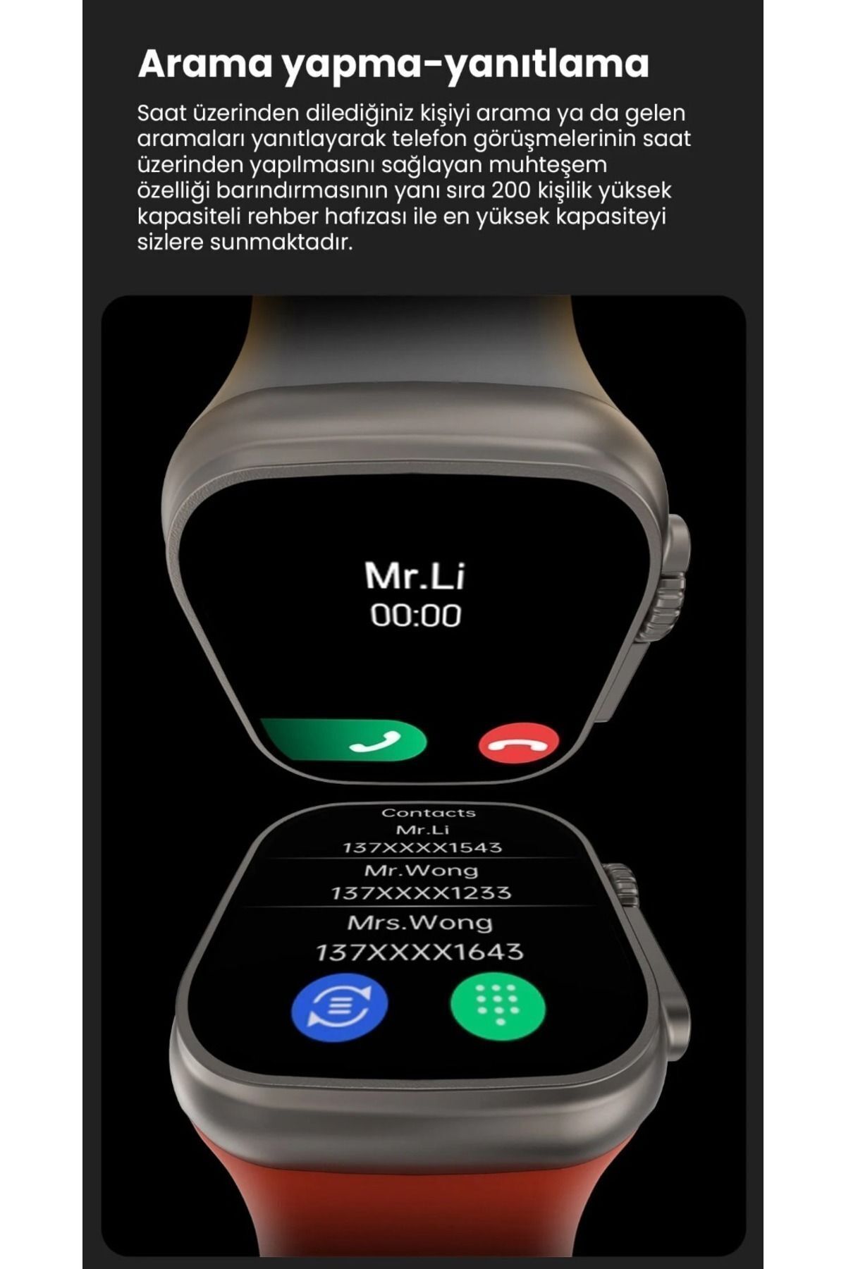 Bakeey Ak ll Saat Ws x9 Ultra 7 Kordonlu Kasa Koruyucu Hediyeli Bluetooth Arama Ozellikli Saat Fiyat Yorumlar Trendyol