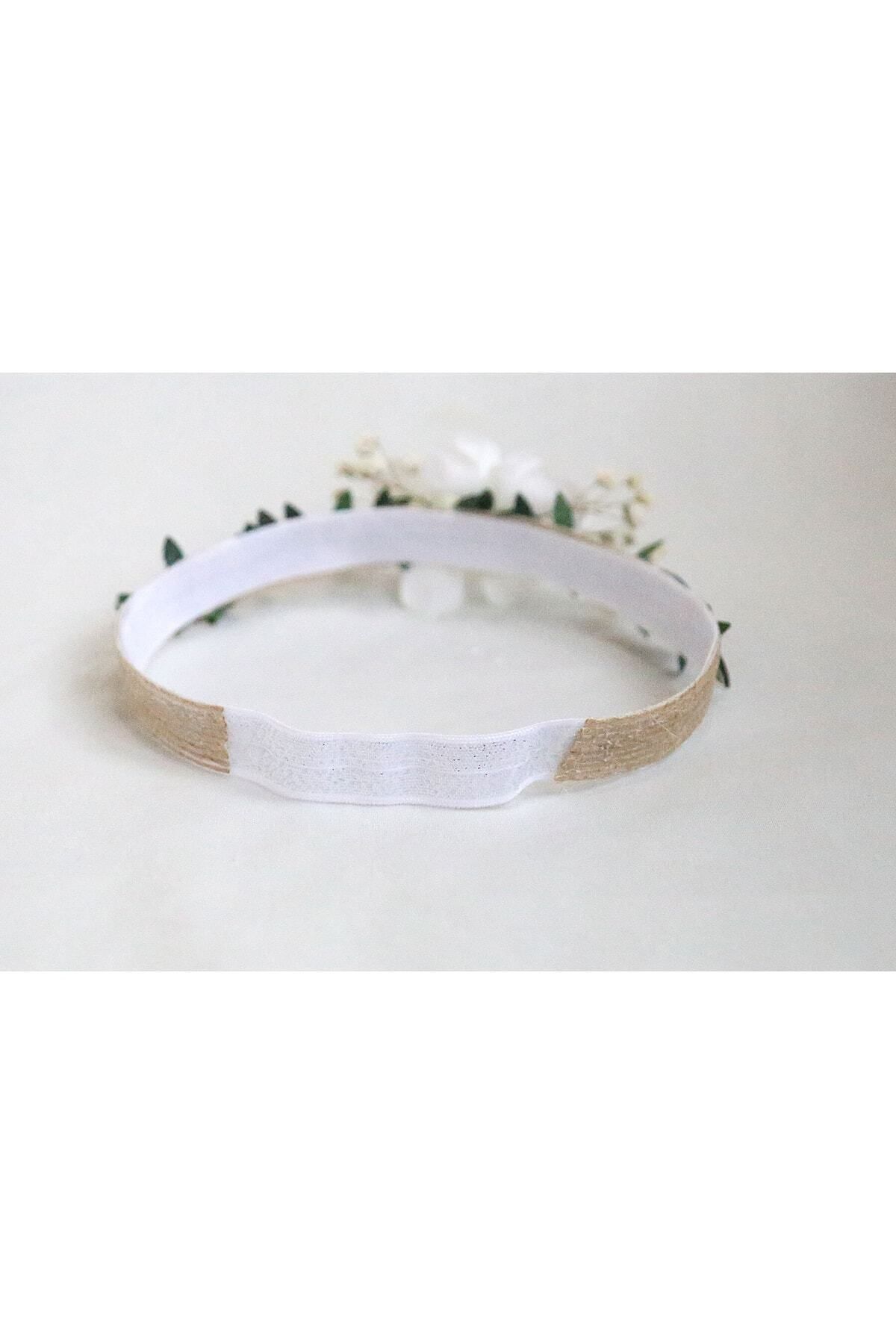 htk butik Çiçekli Taç, Anne Bebek Lohusa Tacı, Bebek Tacı, Bebek Saç Bandı, Lohusa Seti, Yenidoğan Taç fotoğrafı 5 (önizleme)