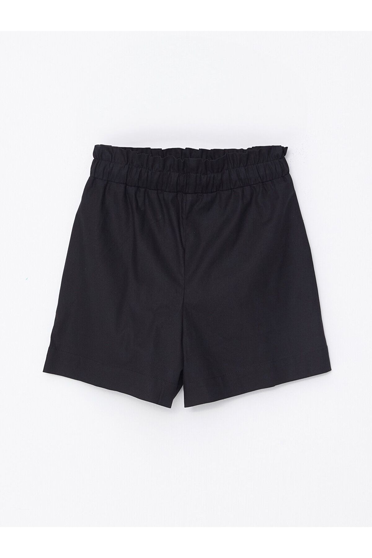 LC Waikiki-LCW - Pantaloni scurti cu talie elastică în amestec de in simplu 2