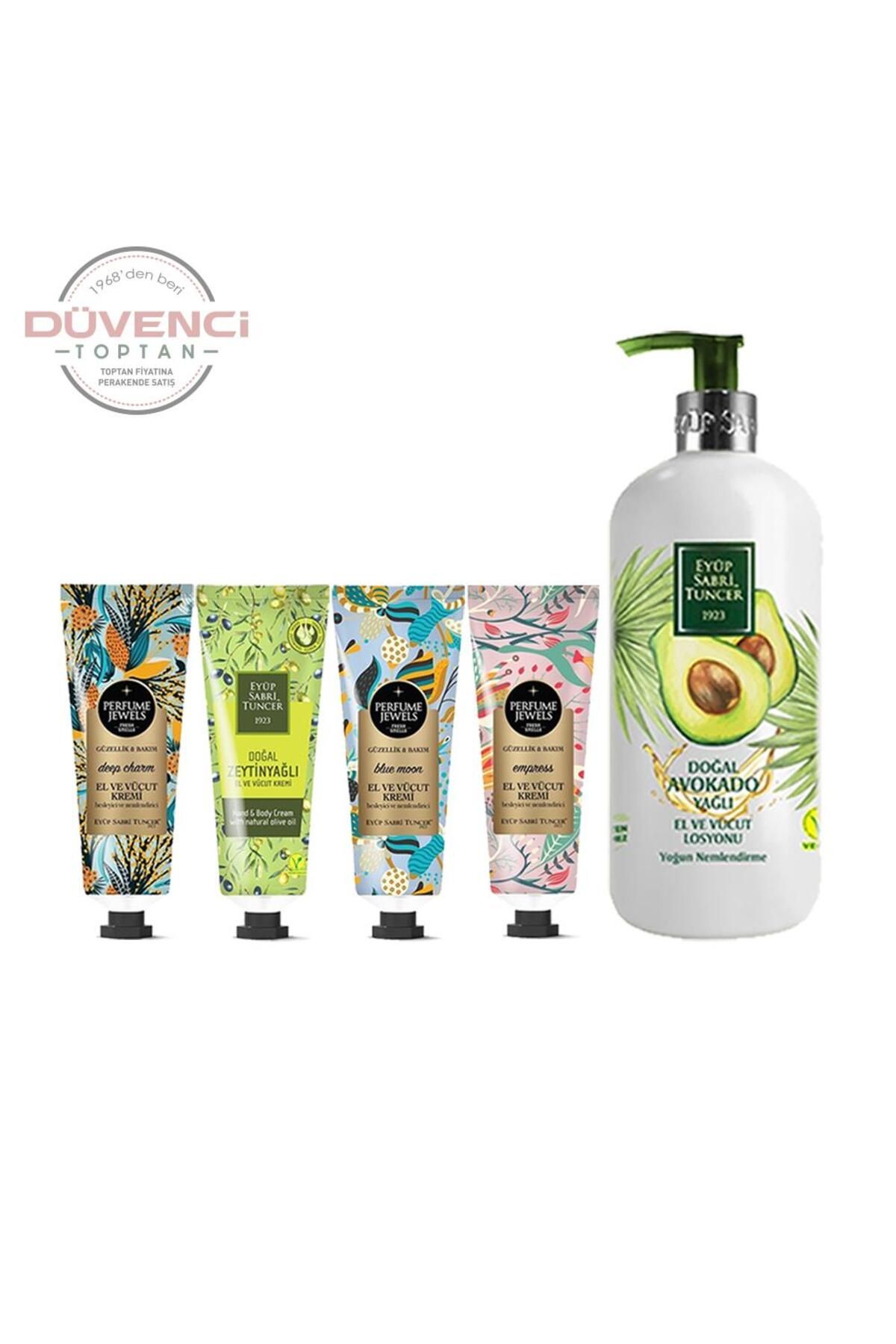 کرم دست عطر جواهرات Empress، عمیق، آبی، روغن زیتون 50 میلی لیتری و لوسیون آووکادو 5 Eyüp Sabri Tuncer