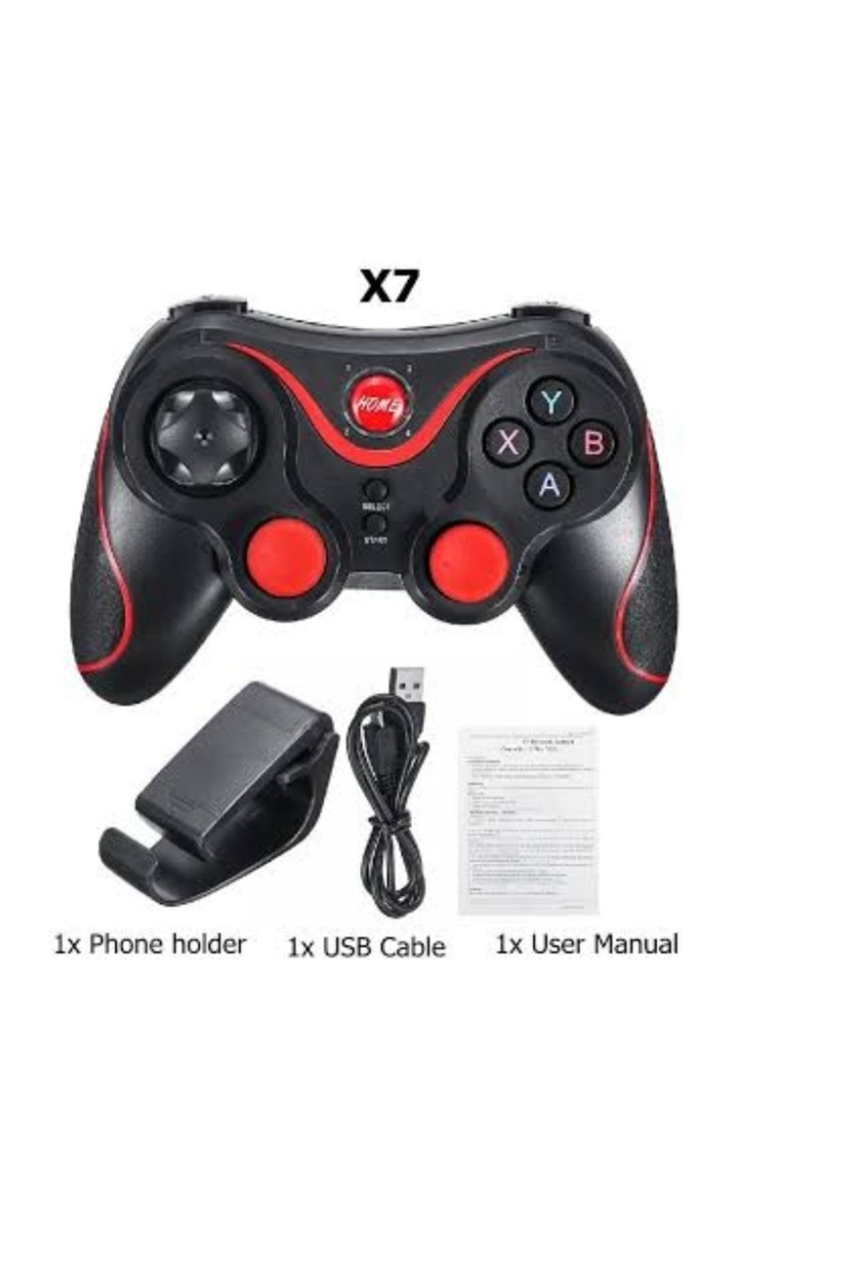 X7 Wireless Kablosuz Oyun Kolu Bluetooth Joystick Gamepad Xaomi Tv Box Uyumlu 3