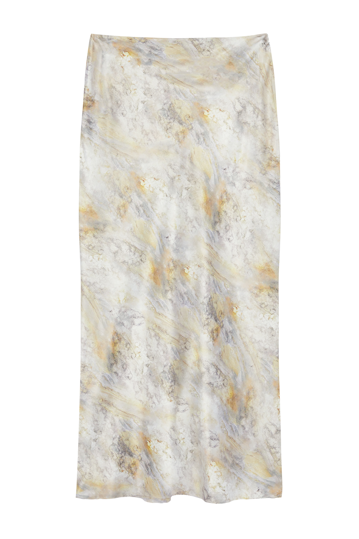 Trendyolmilla  Çok Renkli Saten Desenli Dokuma Etek TWOSS24ET00238 - Görsel 7