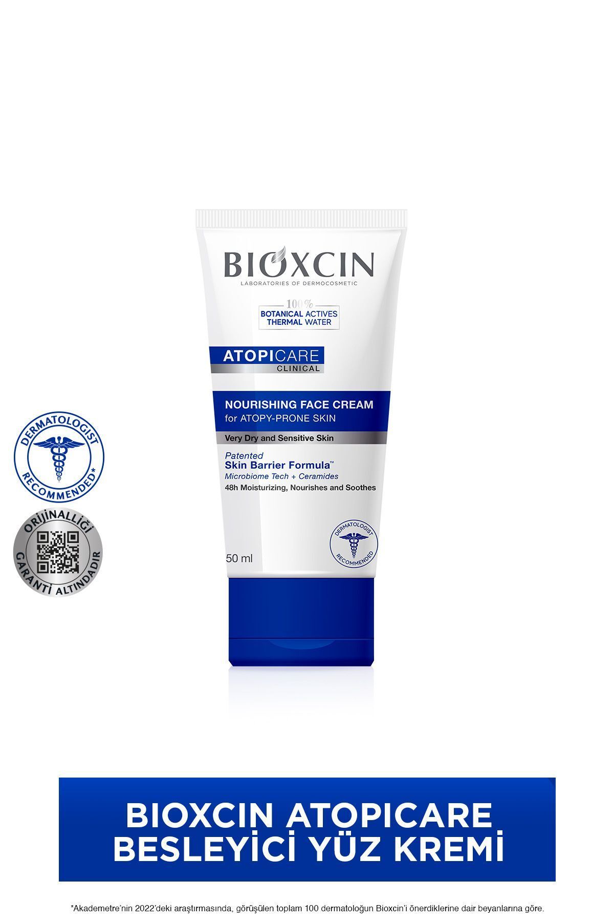 کرم مغذی صورت آتوپیکار برای پوست های مستعد آتوپی 50 میلی لیتر - میکروبیوم، سرامید Bioxcin