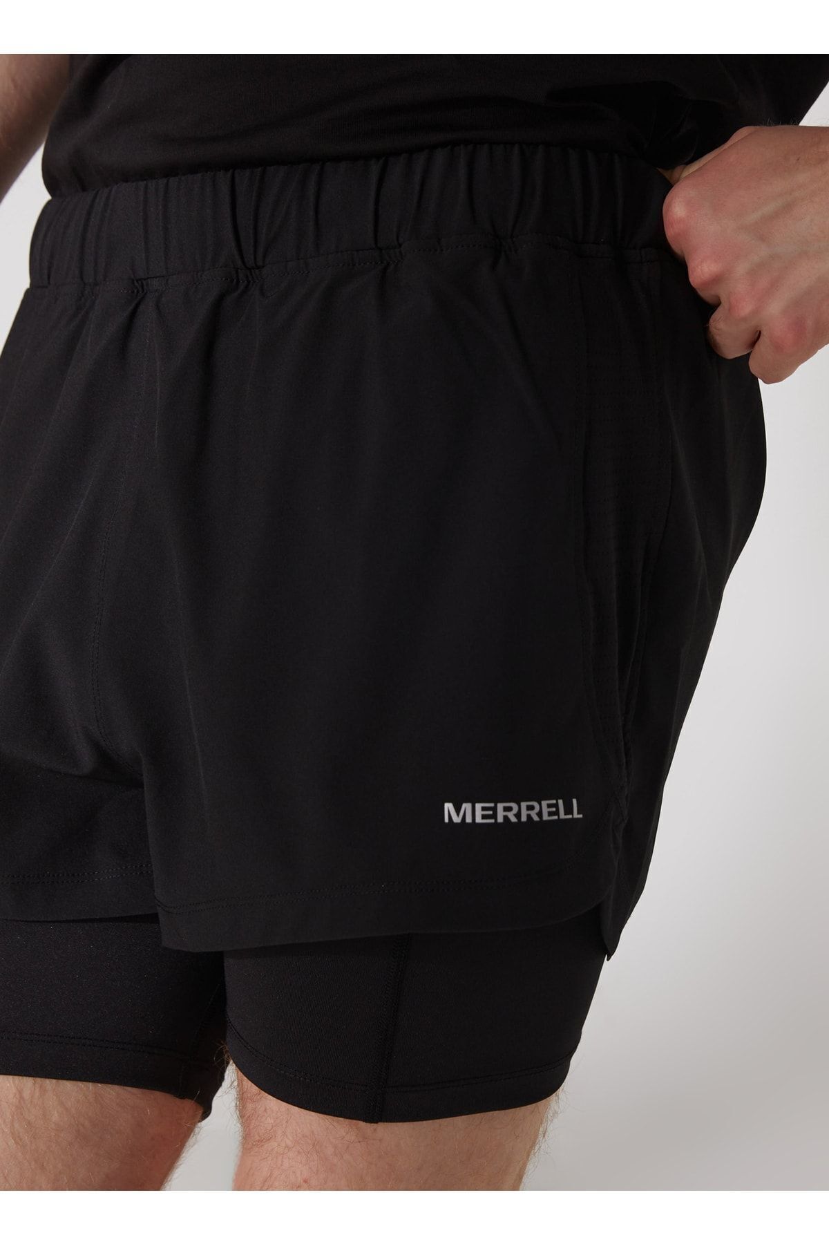 Merrell-Men's Regular Black Shorts M3react Shorts 4