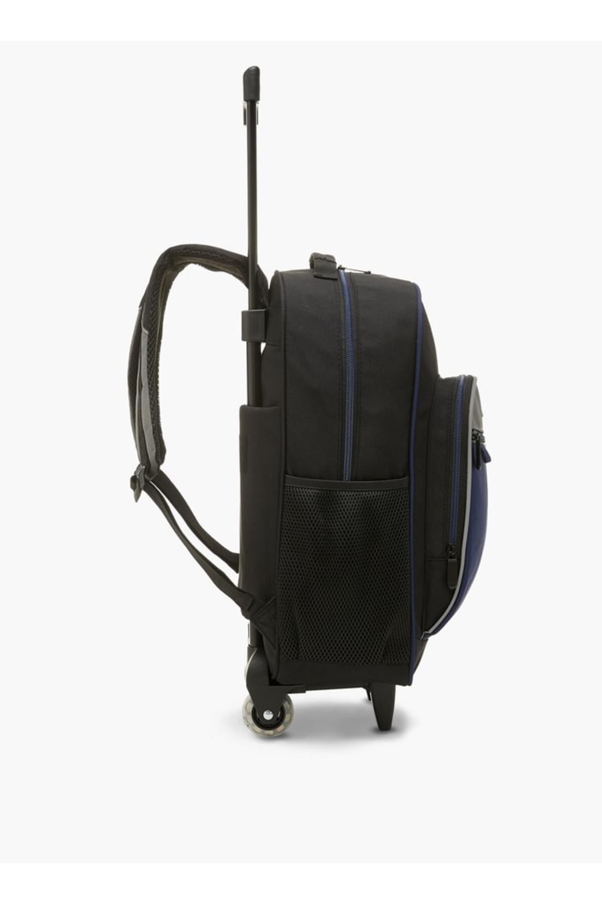 LBL by Shoexpress-Colourblock Trolley Backpack with Retractable Handle - 44x16x30 cm 5