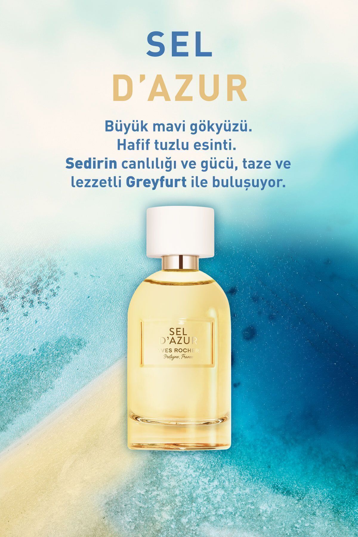 Yves Rocher ادکلن ادوپرفیوم Sel D Azur رایحه ای خنک و تازه 100میل
