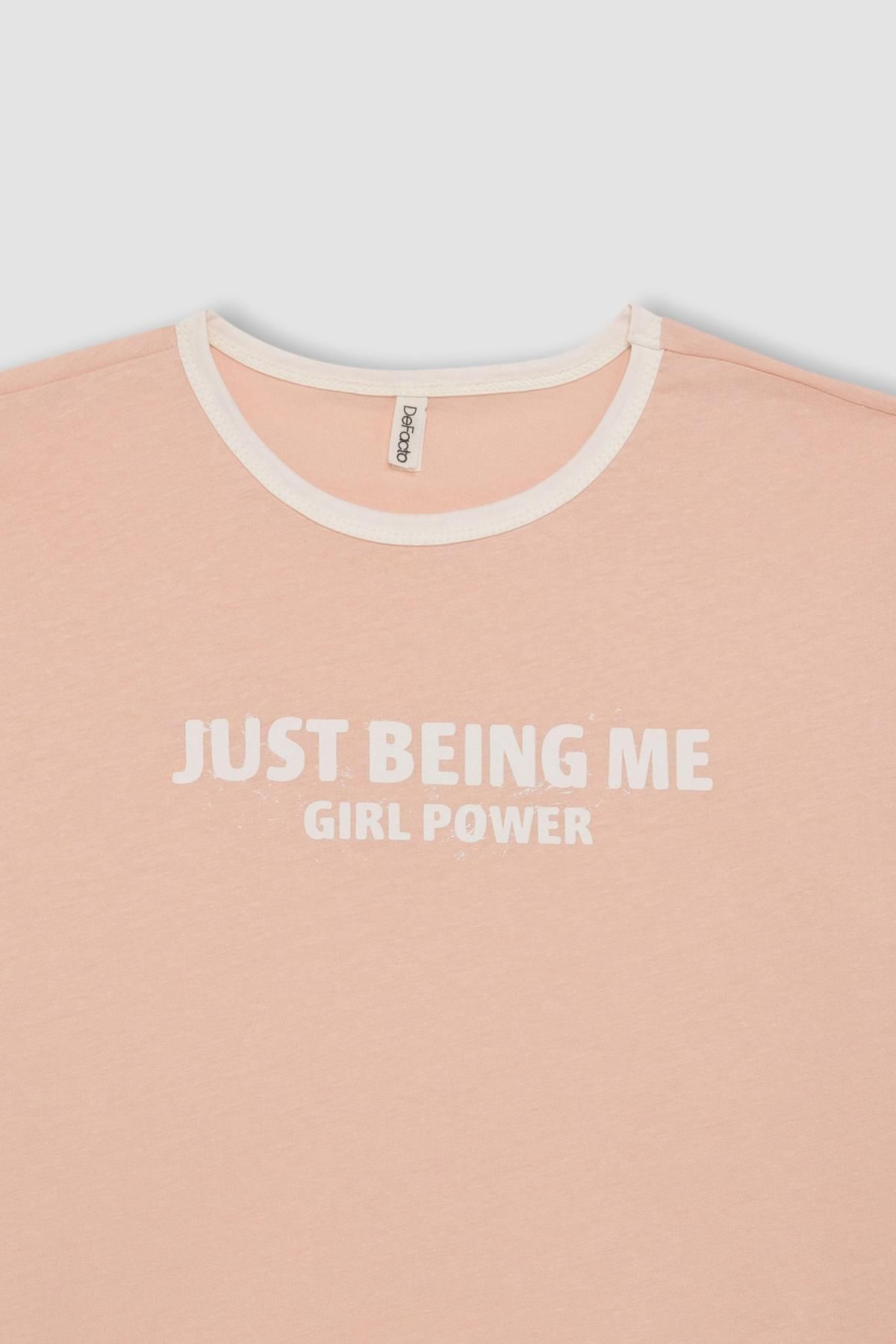 تی شرت دخترانه دفاکتو | C4505A824SM Defacto - Image 2