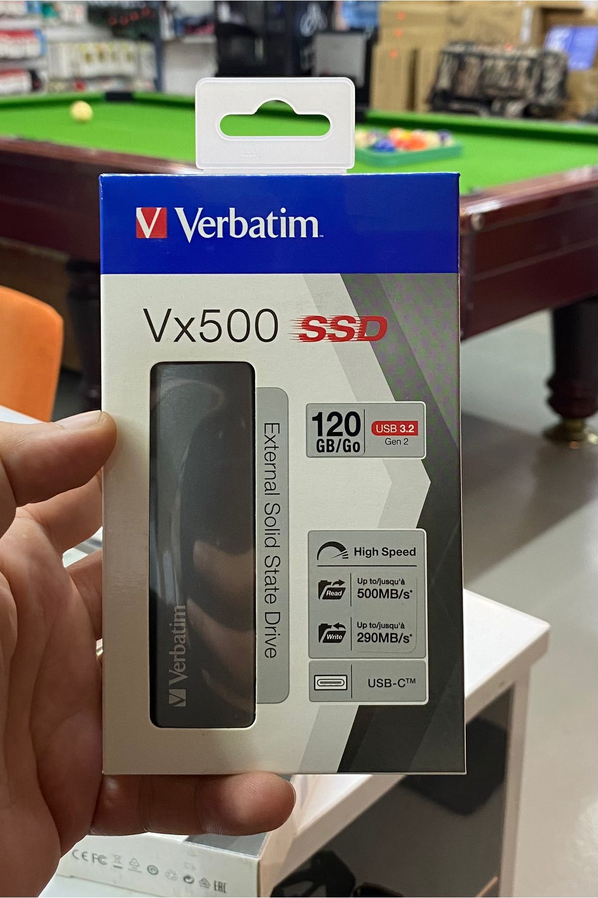 Verbatim VERBATİM VX 500 SSD 120/GB USB 3.2 GEN2 290MB/S. -  500MB/S