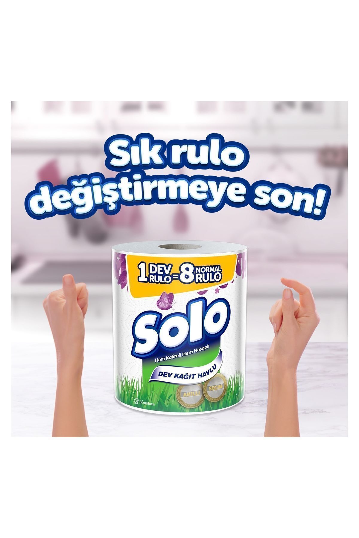Solo-Dev Rulo Kağıt Havlu 6'lı (1=8 , 48 RULO) 3